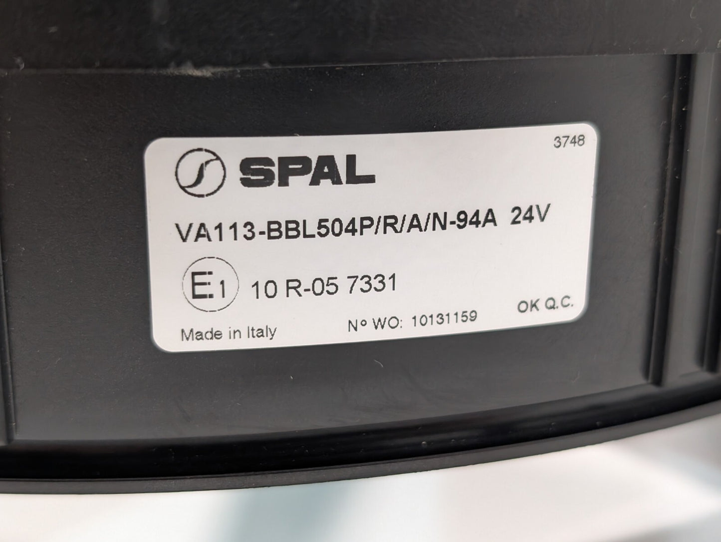 SPAL VA113-BBL504P/R/A/N-94A 24v Radiator Cooling Fan brushless motor axial