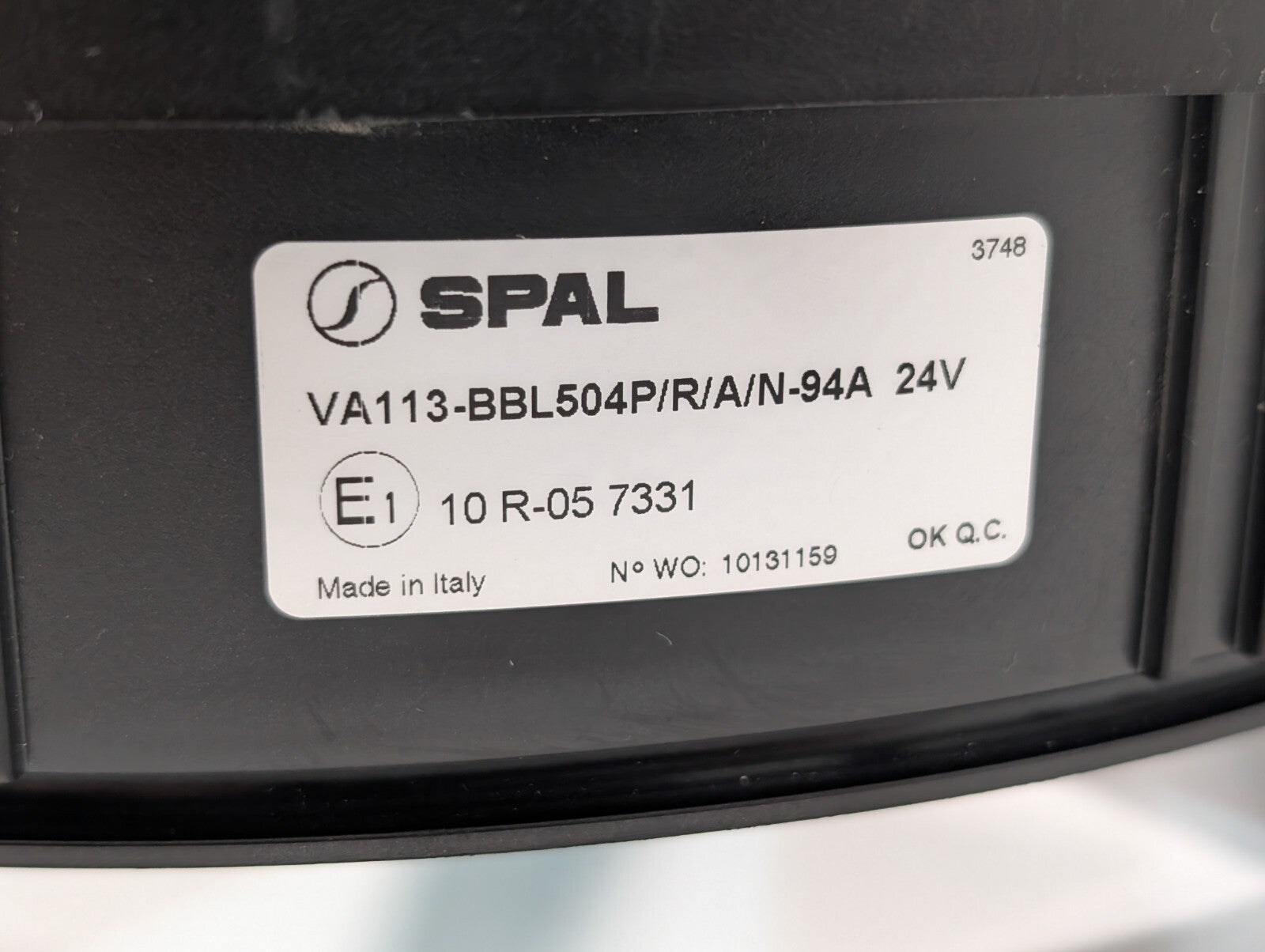 SPAL VA113-BBL504P/R/A/N-94A 24v Radiator Cooling Fan brushless motor axial