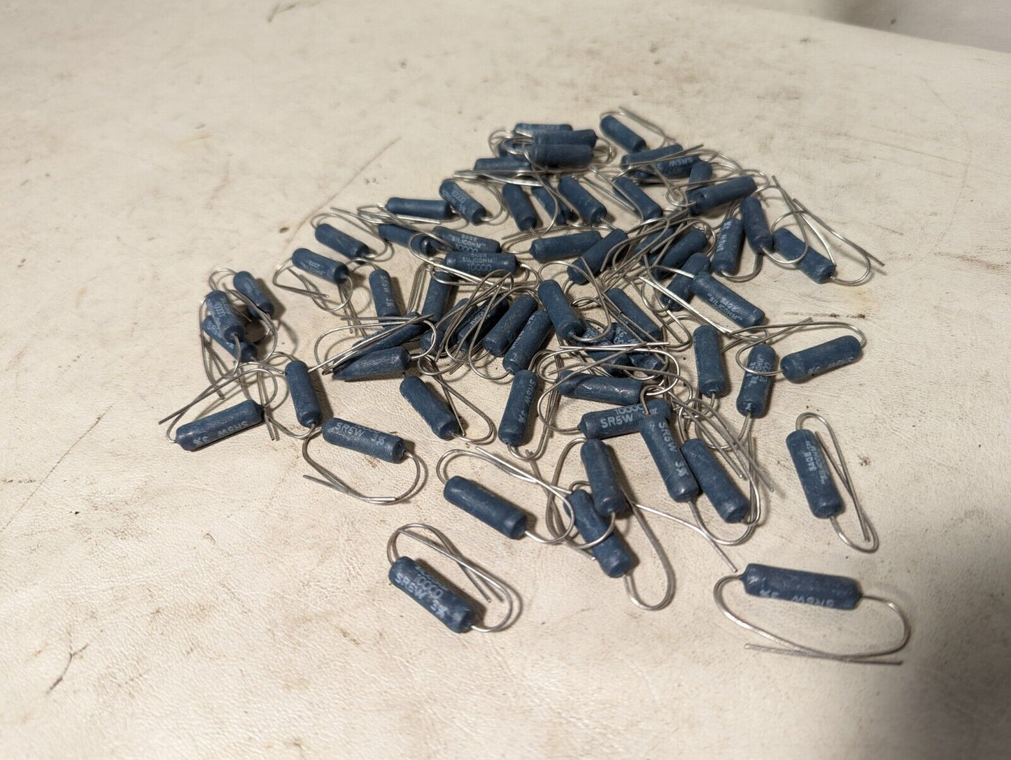 Lot of Sage "Silicohm" 10000, SR5W, 3% resistors