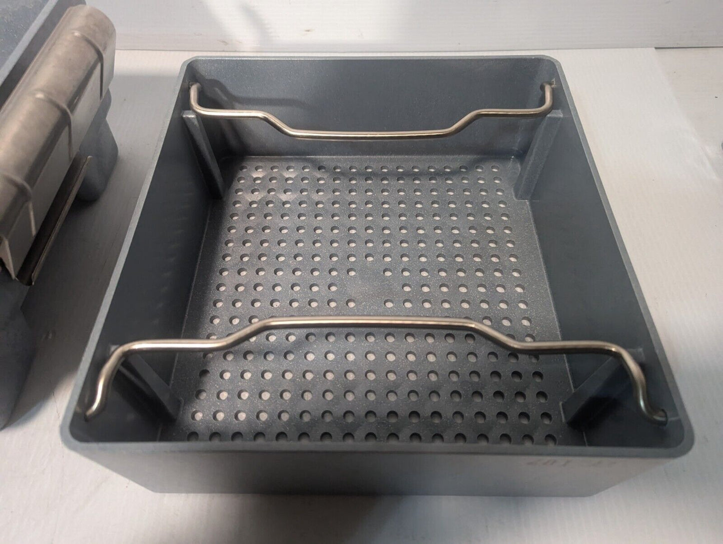 STERIS Solid Lid Sterilization Container, 11.5 x 11.5 x 6 inches-Free Shipping