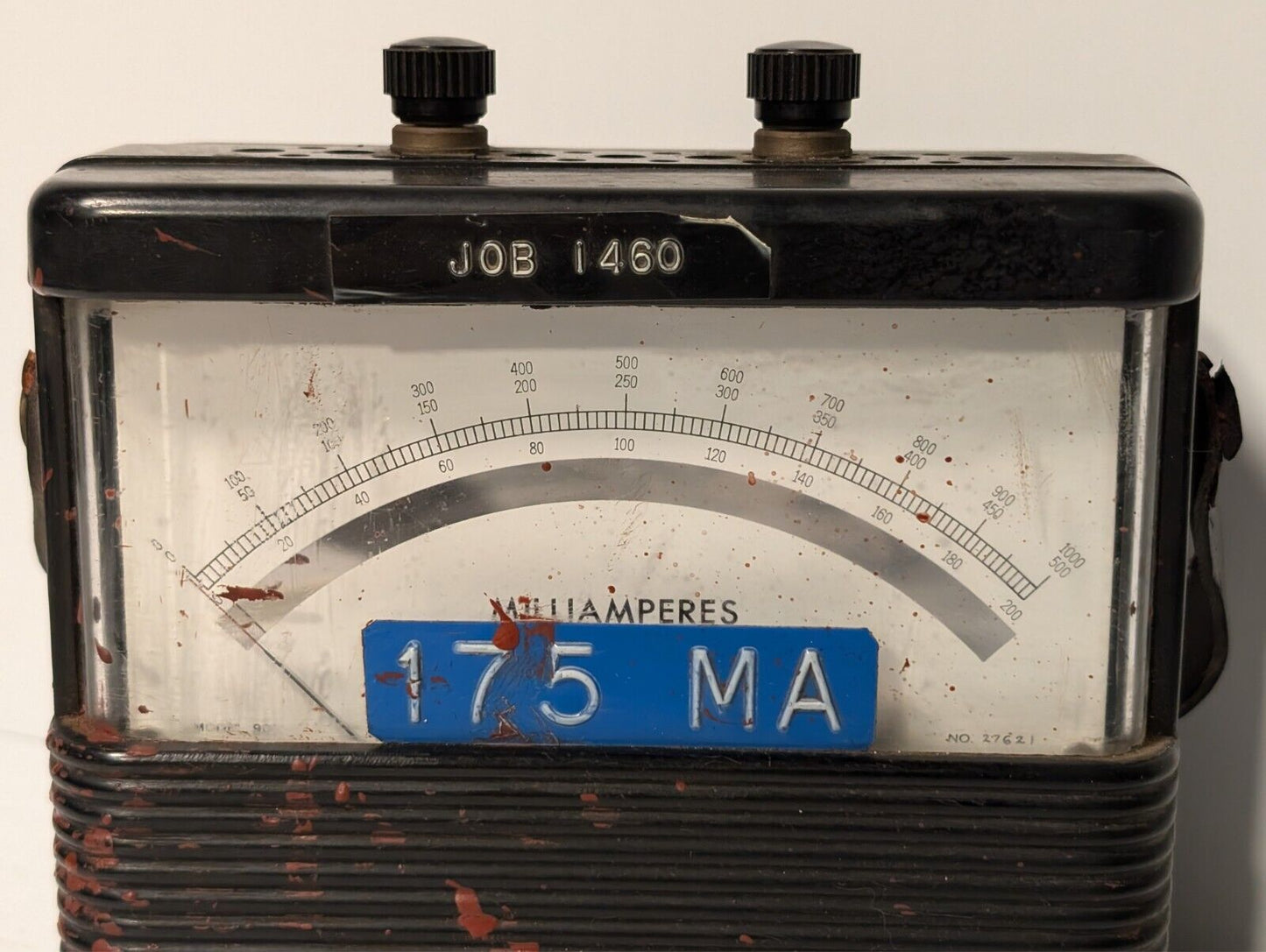 Weston 901 DC milliammeter, 0-1000mA, with probes and leather handle as pictured