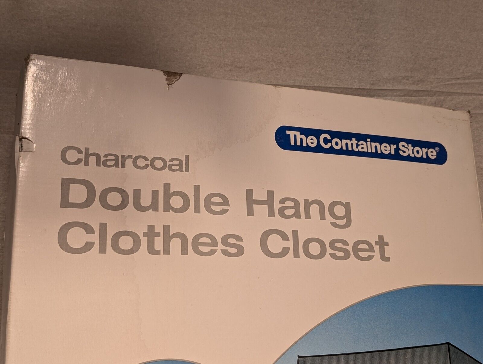 The Container Store 8739-4526 Charcoal Double Hang Clothes Closet in orig. box