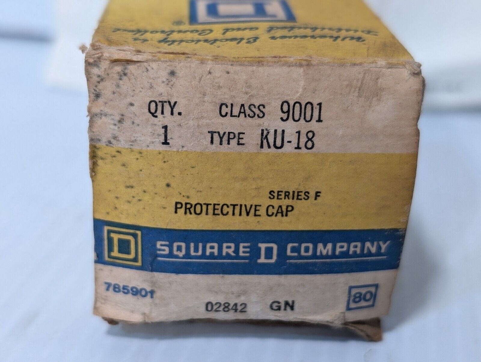 Square D 9001KU18 Protective Cap for Selector Switch, Series F, Clear Cap