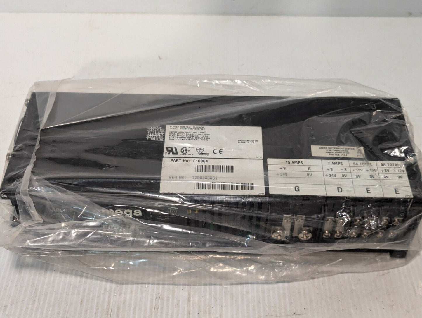 Omega 800PFC Coutant Lambda MML800 Power Supply MPM Printer - Free Ship+Returns