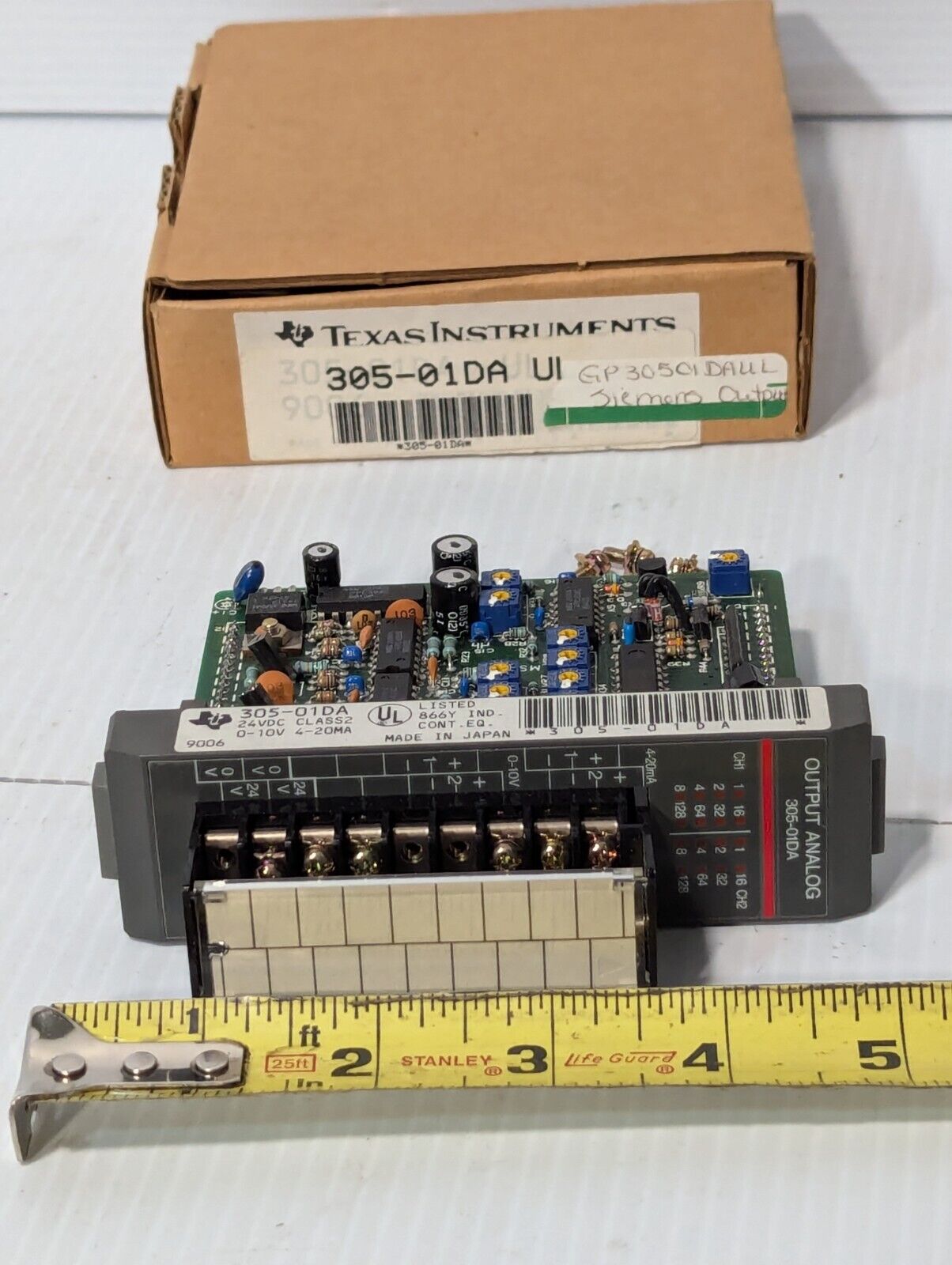 Texas Instruments 305-01DA output module, 24VDC, analog - Free Shipping