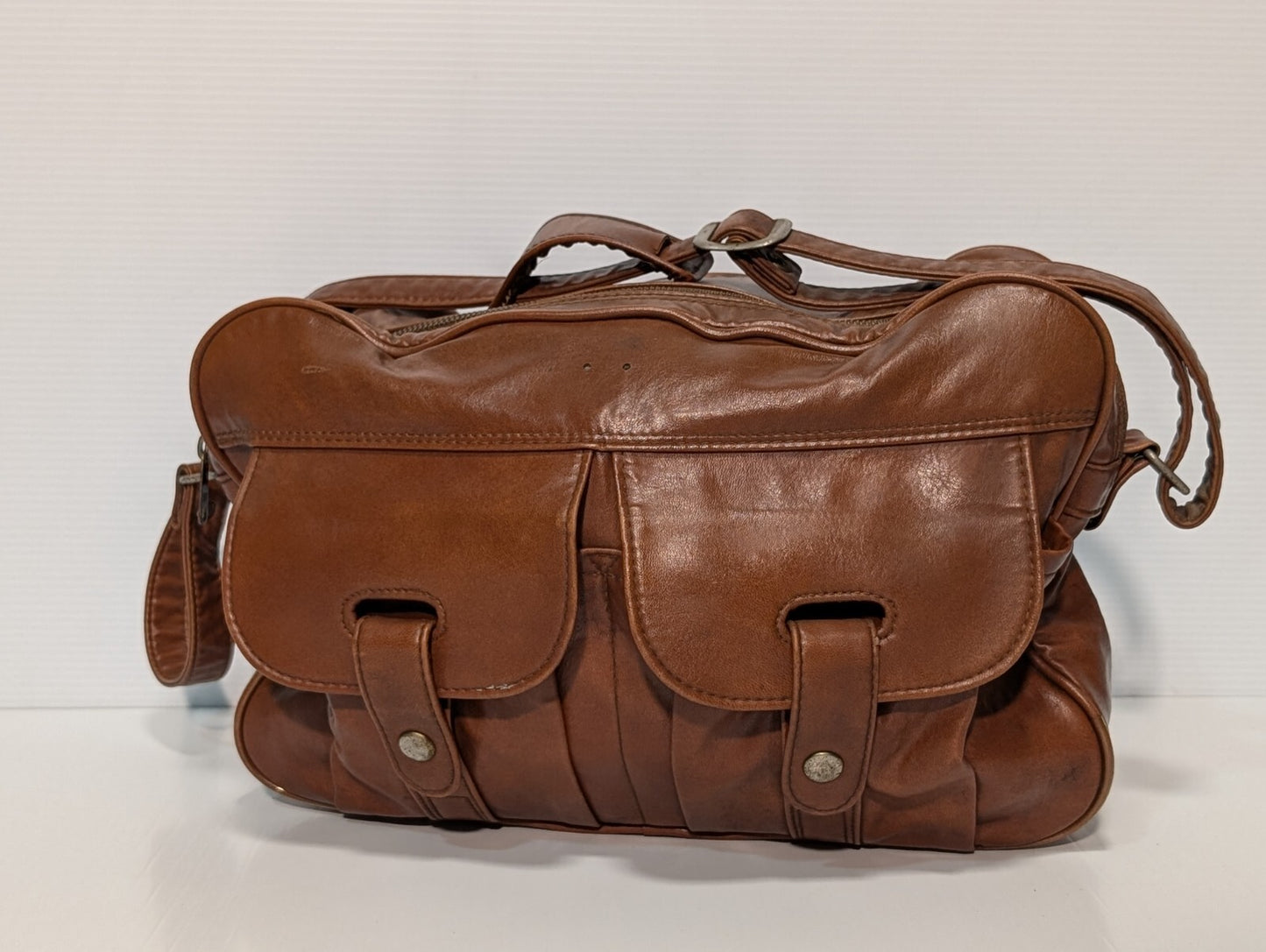 Vintage Samsonite Brown Shoulder Bag, Carry-On Luggage, 1970's