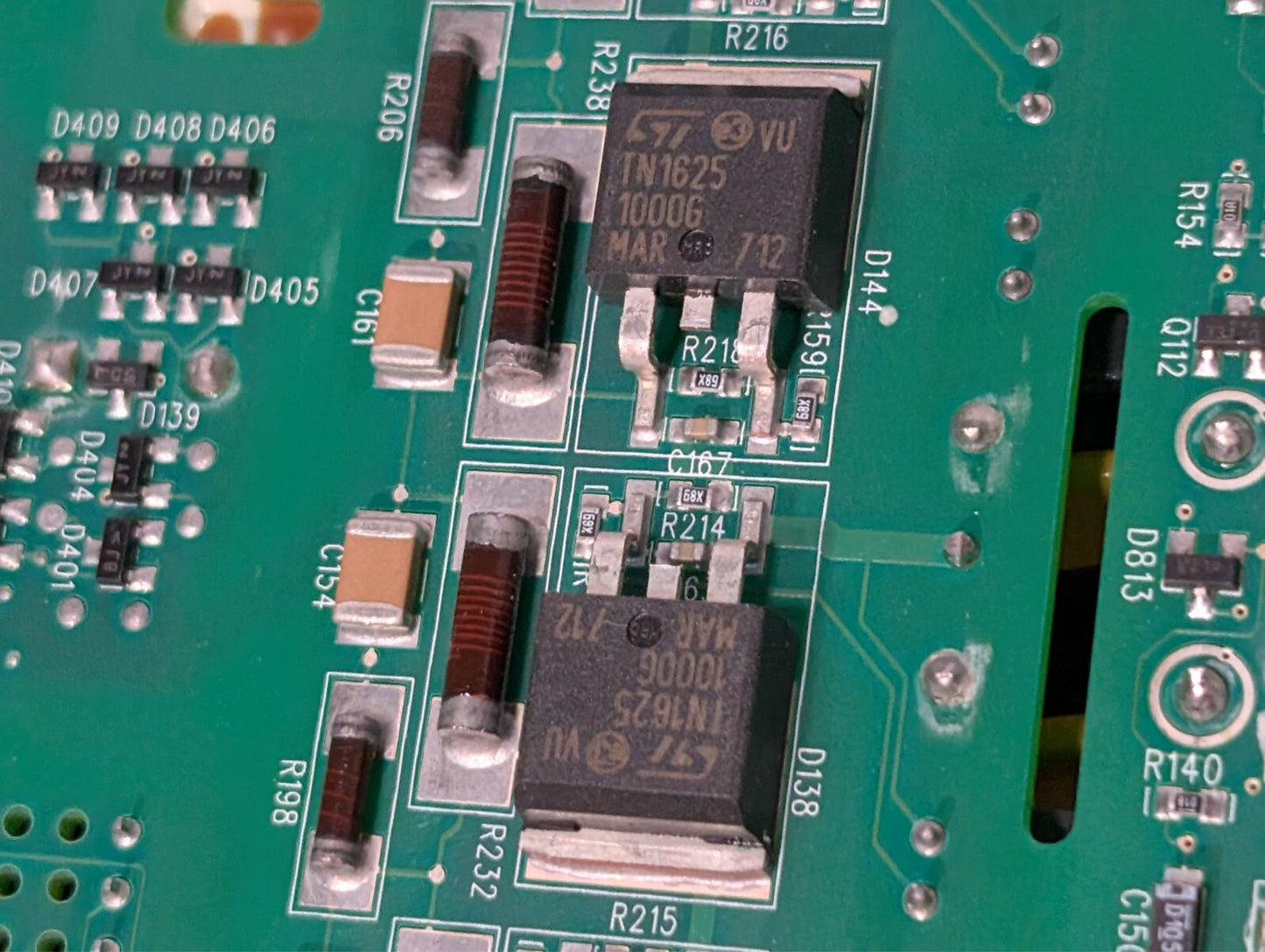 9300-0368 Rev D Circuit Board with Zoll 9126-0008 HV AED Capacitor