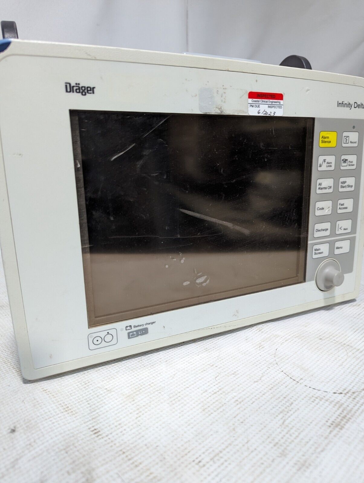 Draeger MS13466E539D Infinity Delta monitor for parts or prop