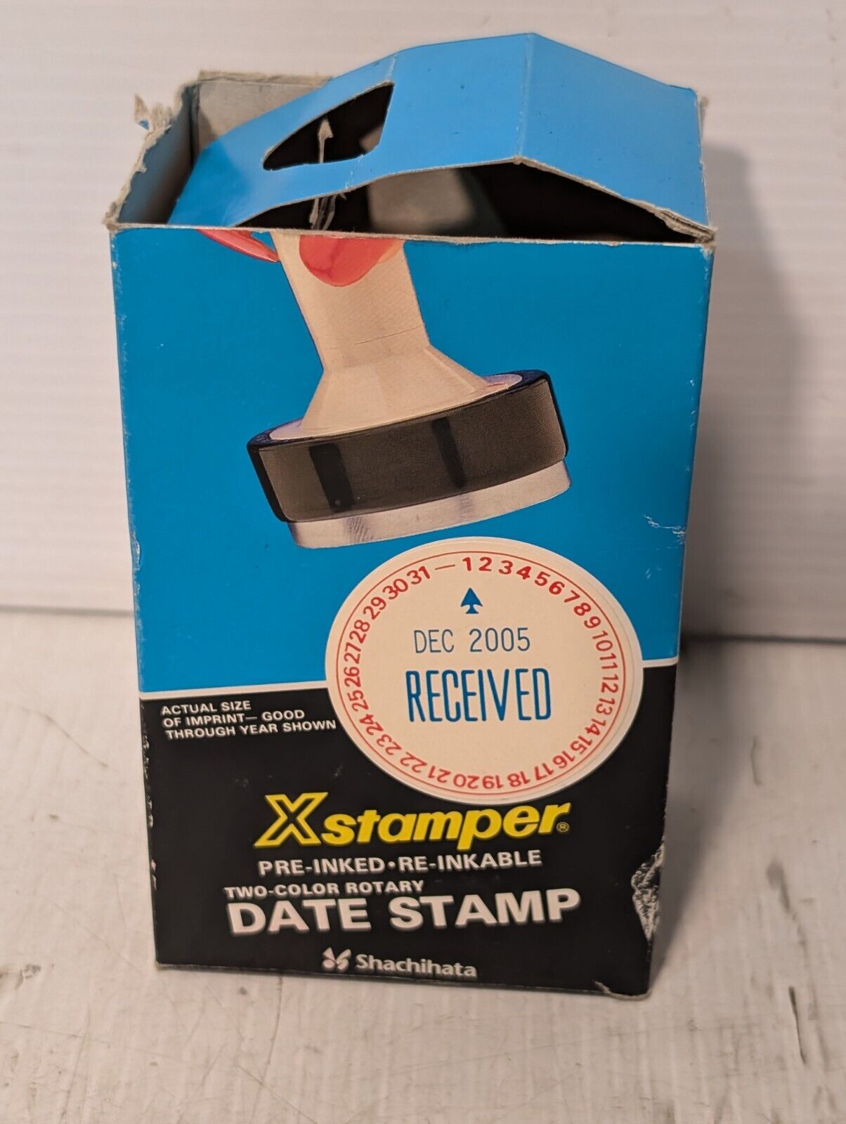 Xstamper Two-Color Rotary Date Stamp - Free Shipping+Returns