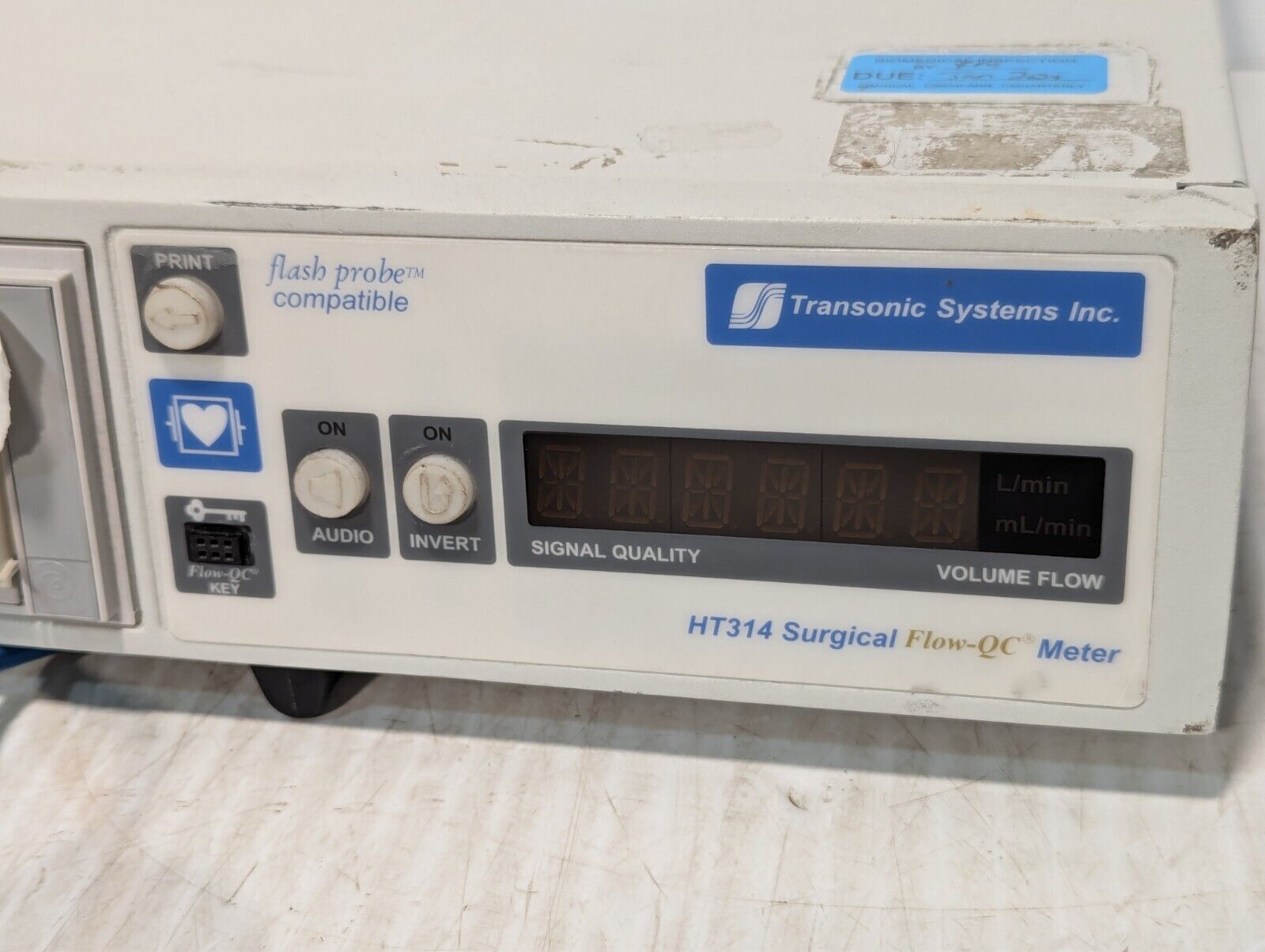 Transonic Systems HT314 Flow-QC Meter, does not power on - Free Shipping