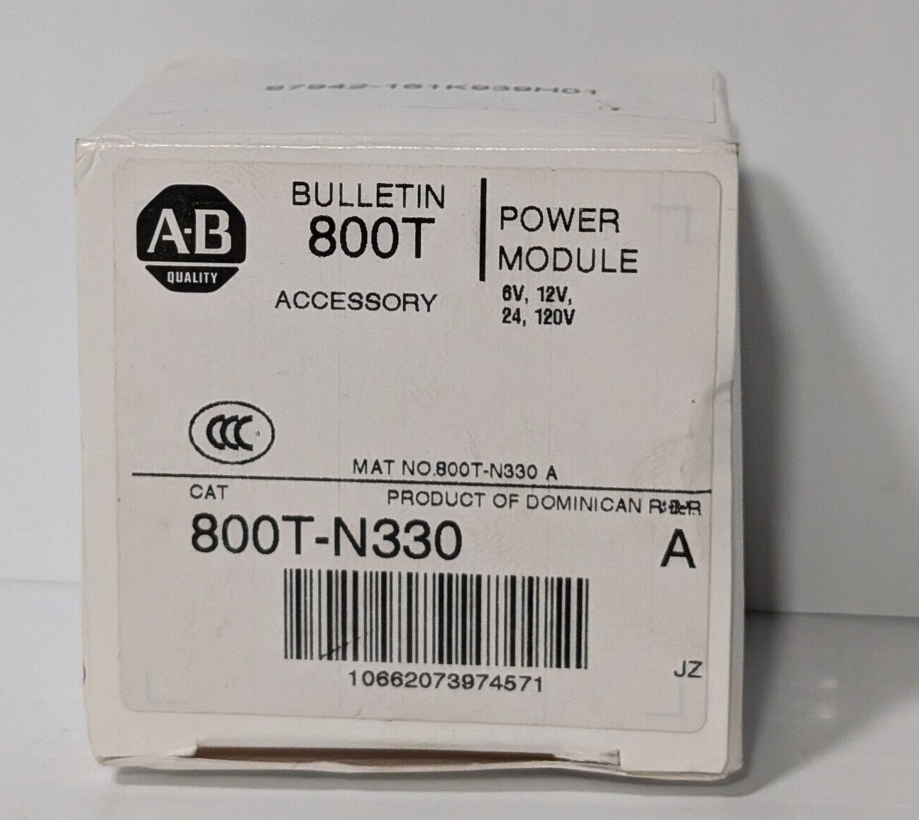 Allen Bradley 800T-N330 Bulletin 800T Input Power Module, 240 VAC