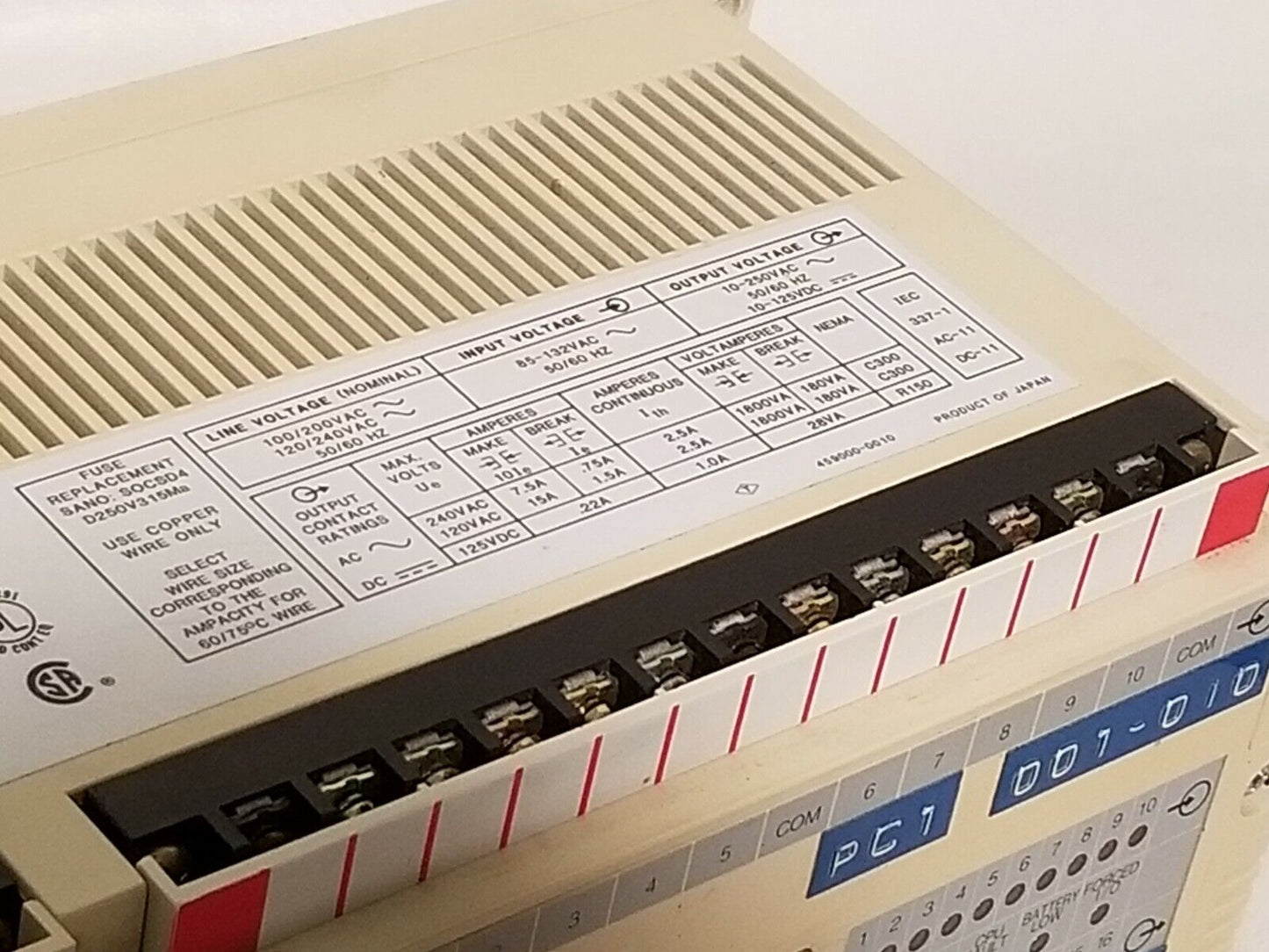 Allen-Bradley SLC 100 programmable controller, processor unit, cat. 1745-LP101
