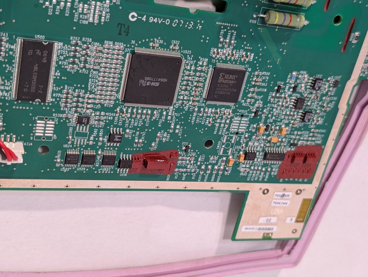 9300-0368 Rev D Circuit Board with Zoll 9126-0008 HV AED Capacitor