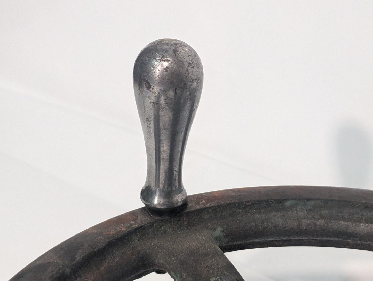12" Cast Iron 5 Spoke Curved Hand Wheel USA Made