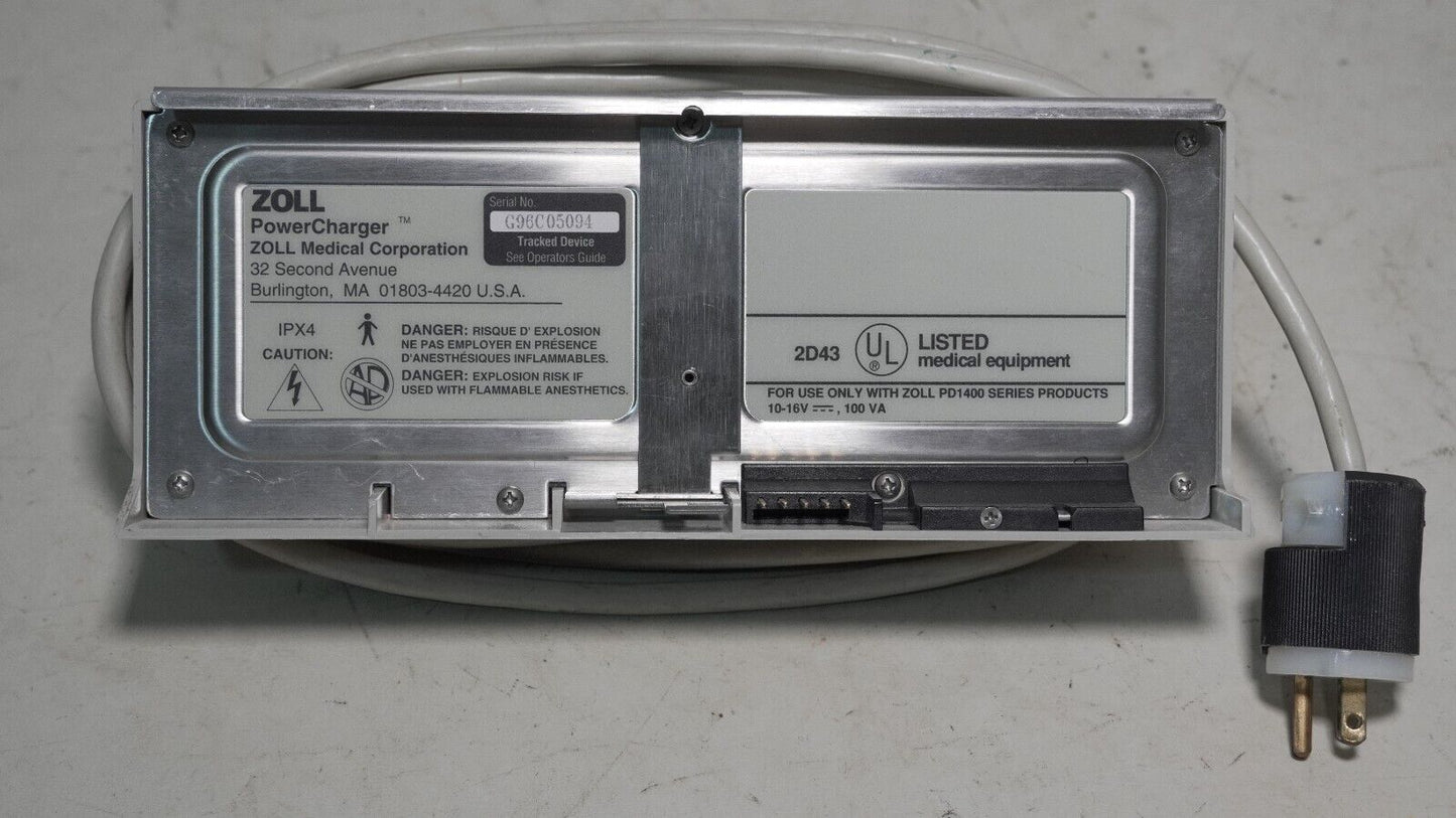 Zoll power charger for use only with Zoll PD1400 series products, 10-16VDC,100VA
