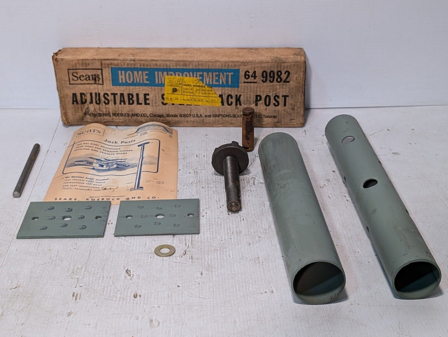Sears Adjustable Floor Jack Post - Free Shipping+Returns