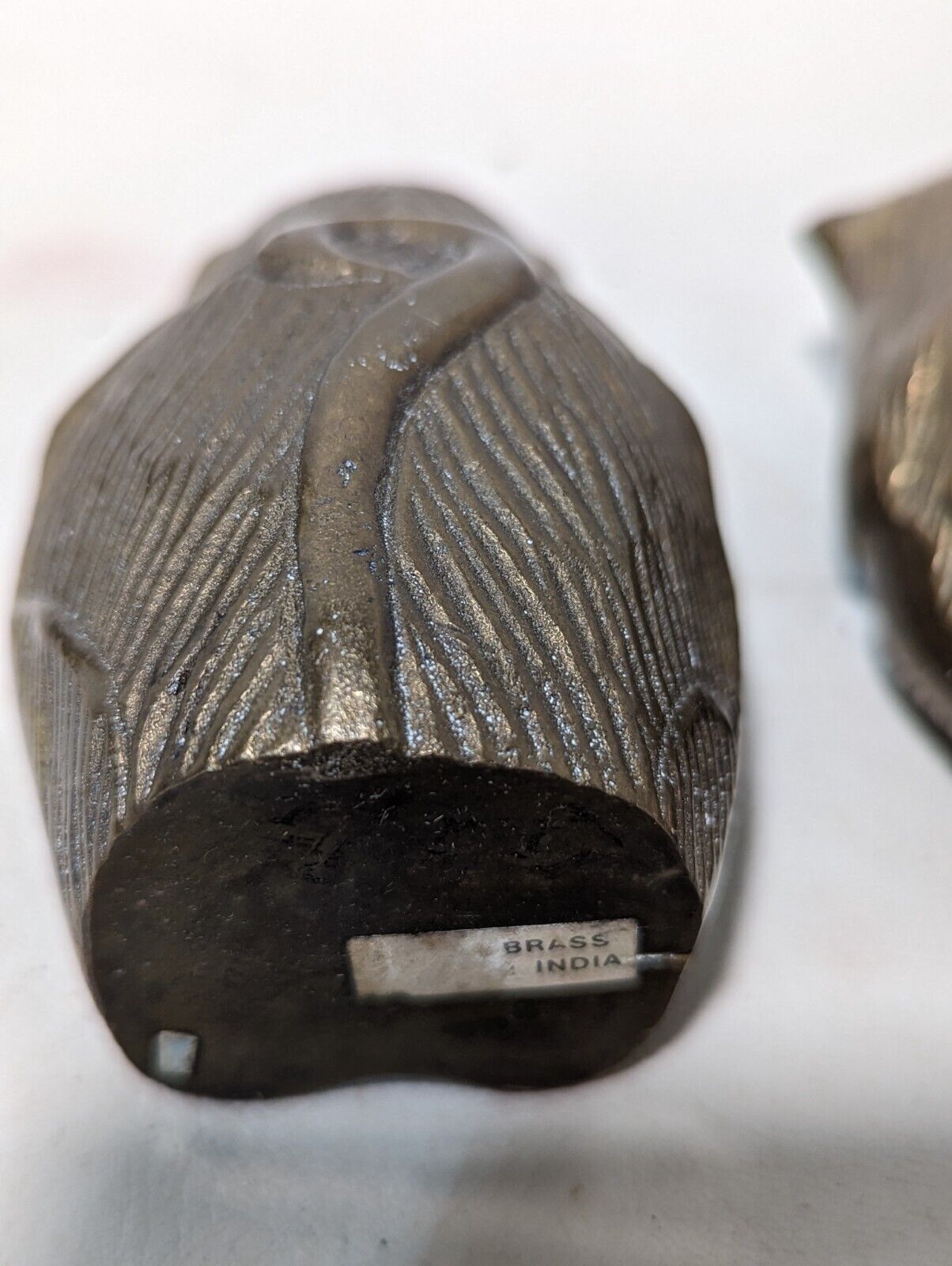 Sold As Pair \ Lot - Vintage Brass "No Evil" Monkey Figurines. 4" x 2" x 2.5"