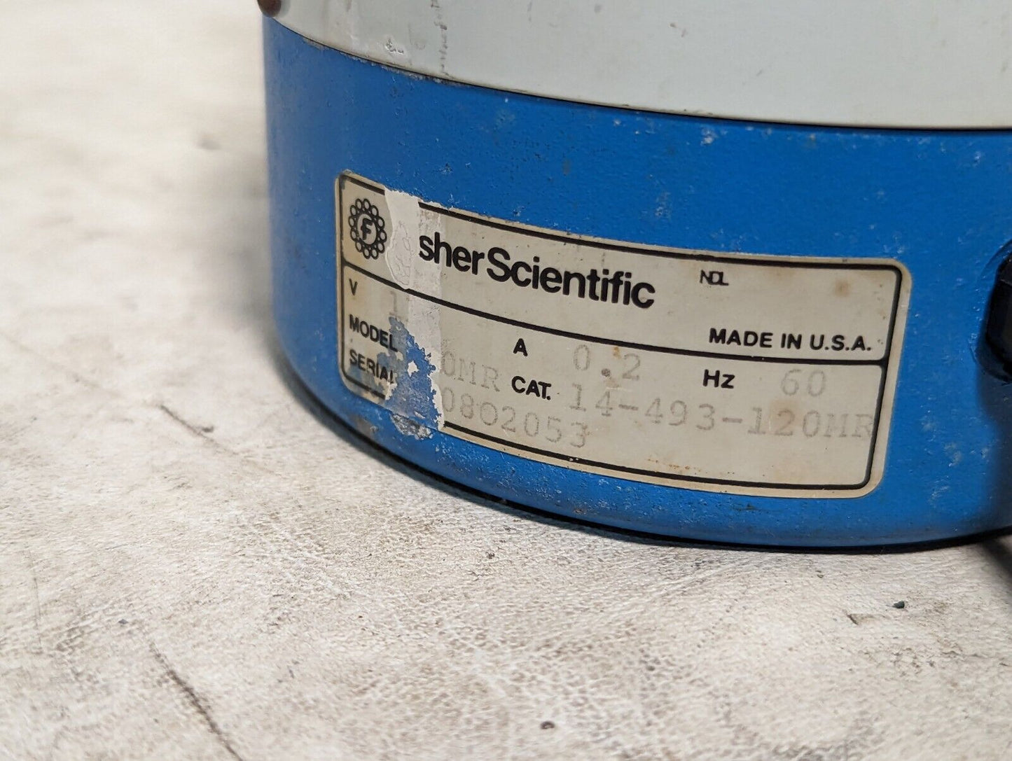 Fisher Scientific Thermix Stirrer model 120MR, 115VAC, 14-493-120MR, 0.2A, 60Hz