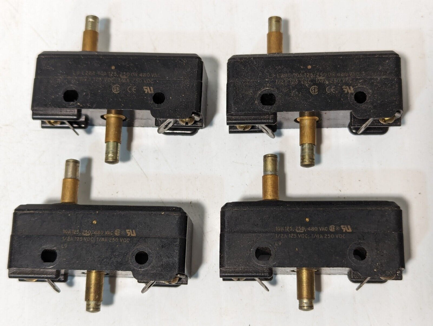 Lot of 4 Honeywell Micro Switch Plunger Action Switch YZ-RSX351- Free Shipping
