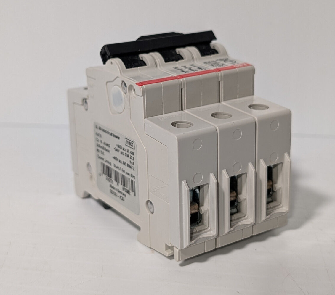 ABB S203U-K30 Circuit Breaker, 3-Pole, 30 A, 162K861H01, 240 VAC, 50/60 Hz