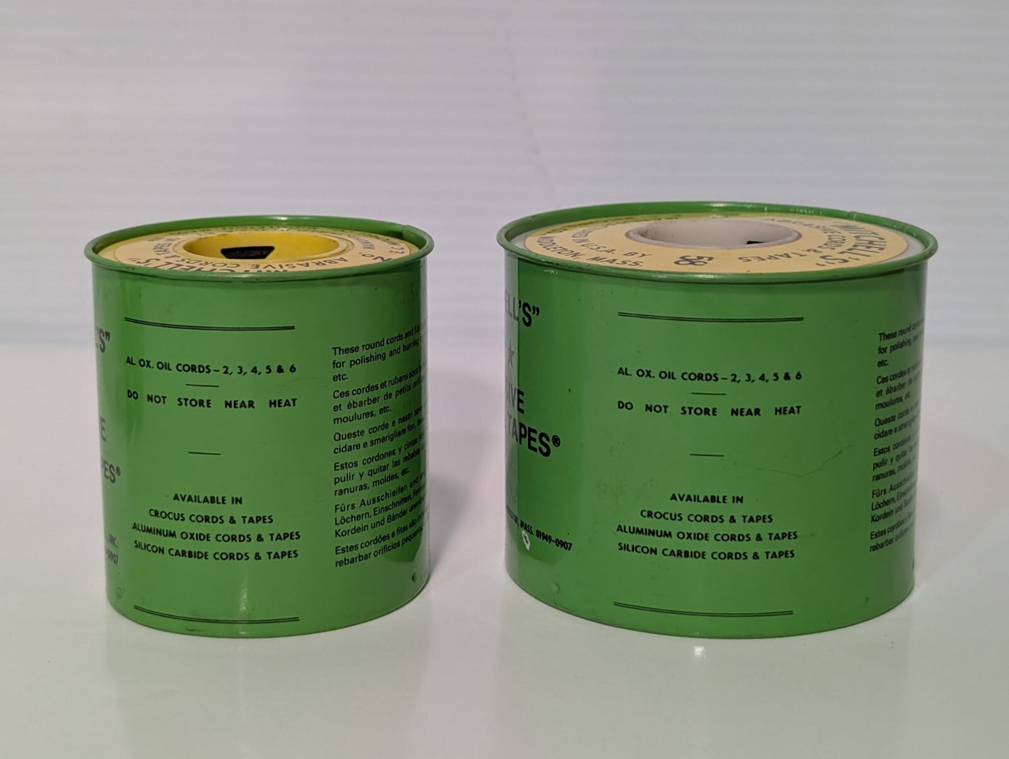 7 Rolls - Mitchell's Abrasive Round Cords & Tape No. 58 (qty 5) / No 52 (qty 2)