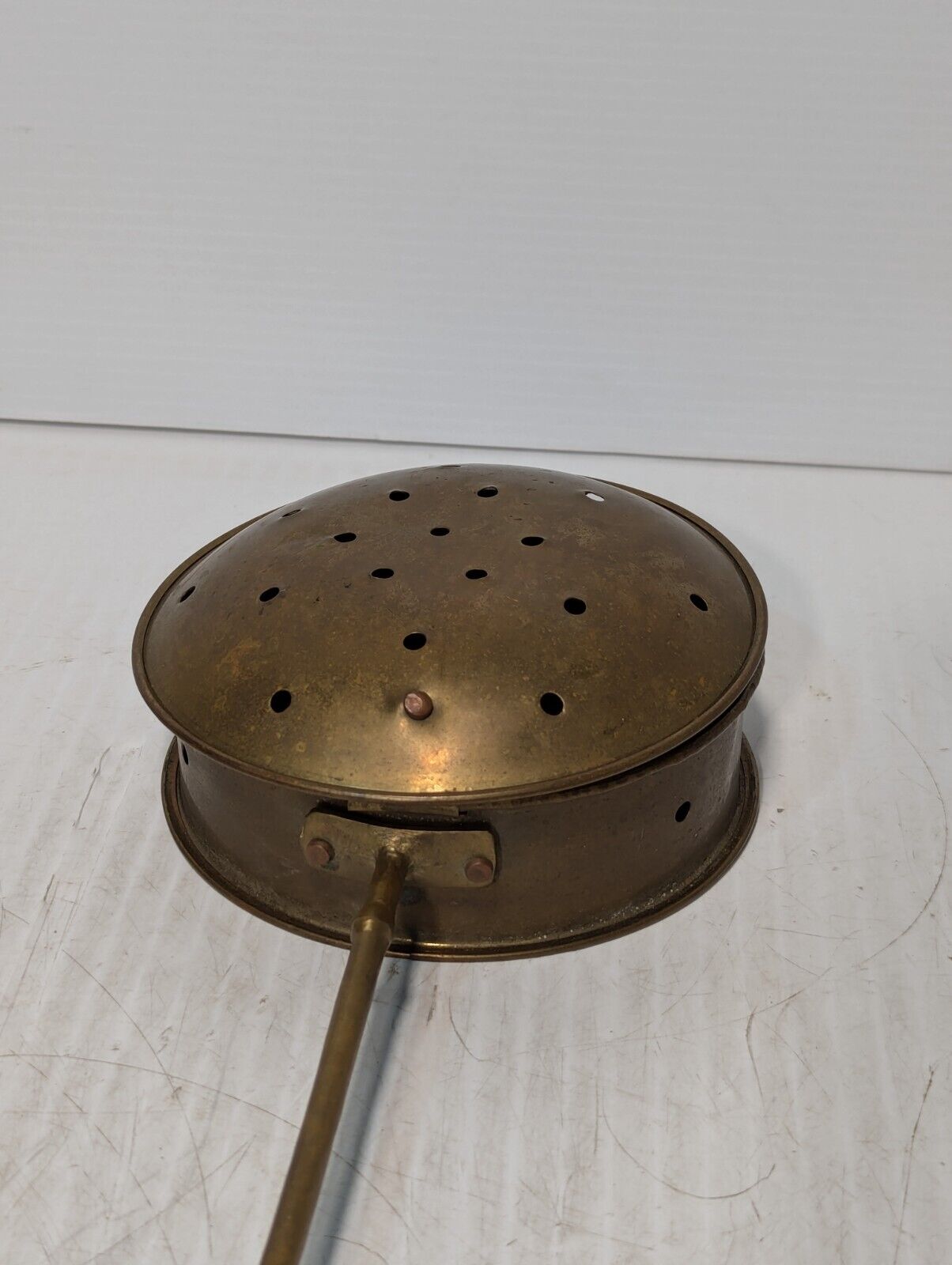 Brass Antique Bed Warmer, Vibrant Golden Color, Wall Hanging - Free Shipping