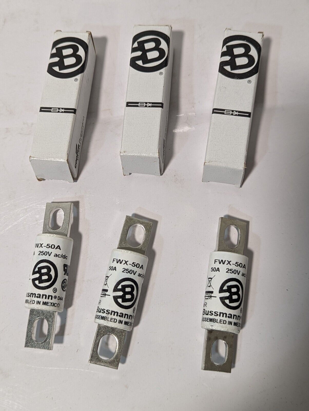 Bussmann FWX-50A High Speed Semiconductor Fuse, 50A, 250vac/vdc - Free Shipping