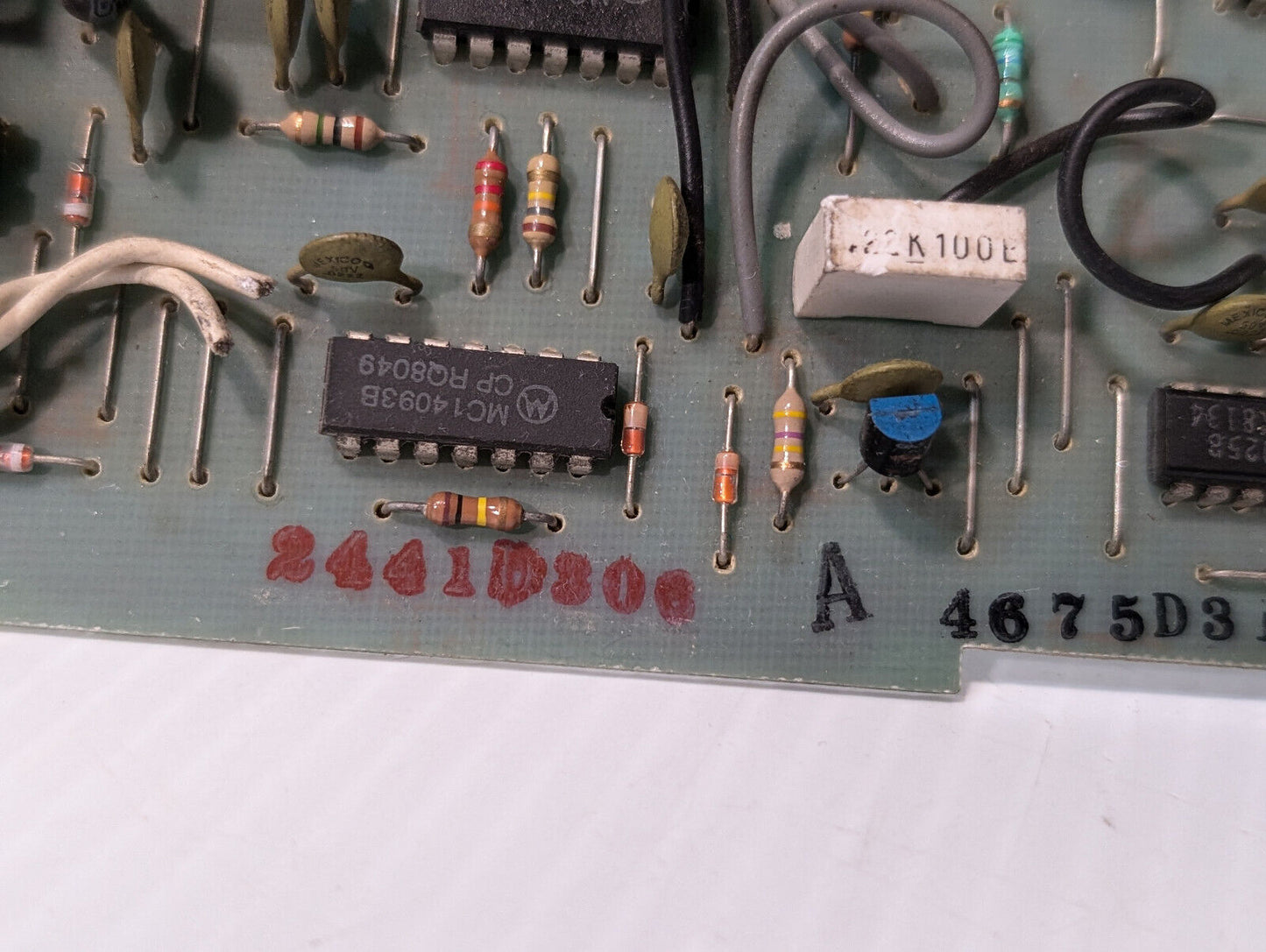 Ademco P3762 Control Panel Board, 47M250P, Colber, 4675D319, MC14025B, CPKK8134