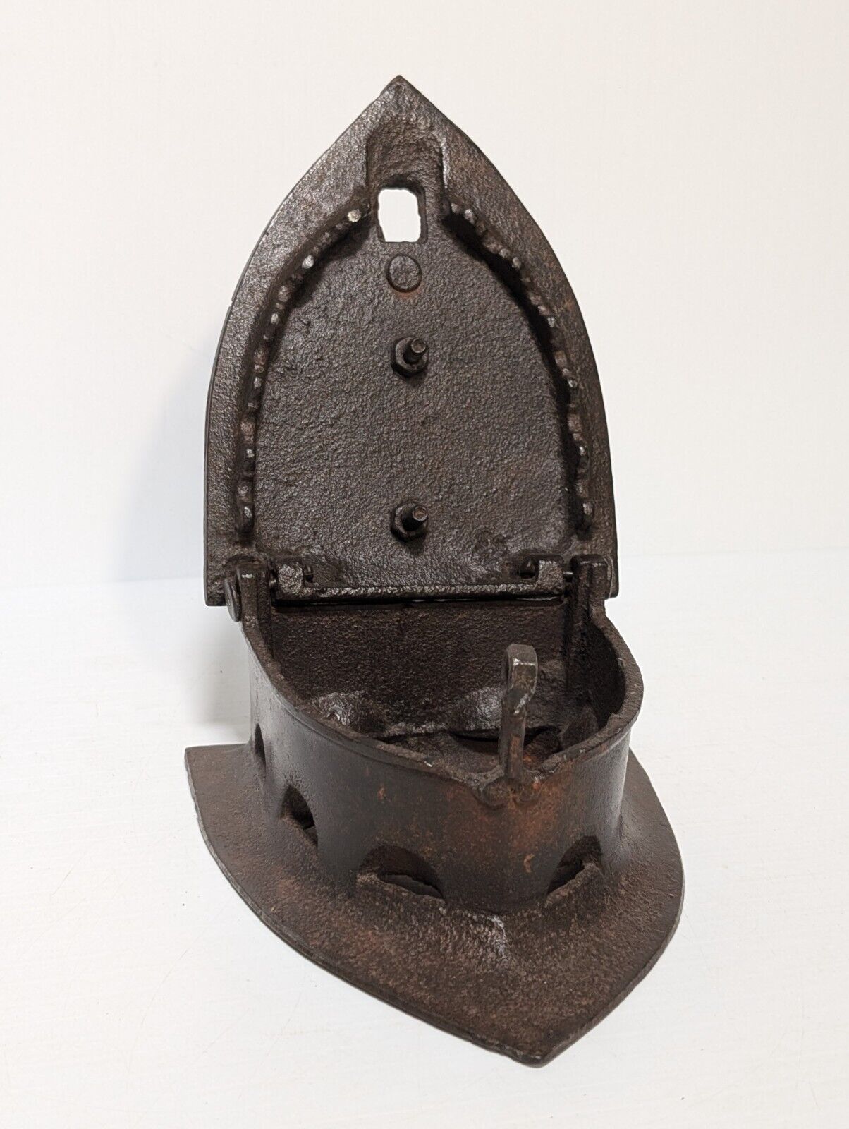 Vintage Coal Iron - 7.5" L x 6"H x 6" W - Cast Iron Collectible