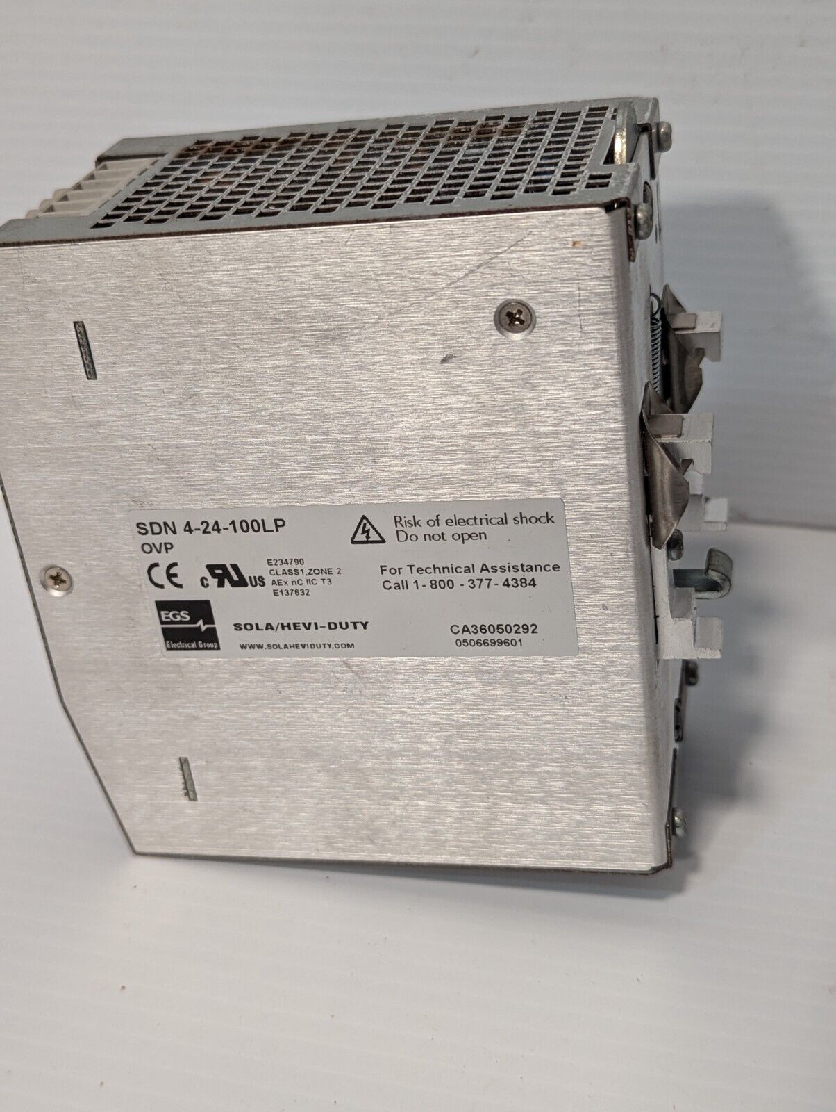 SOLAHD SDN-4-24-100LP DC Power Supply: DIN Rail, 92 W Output Power - Rated