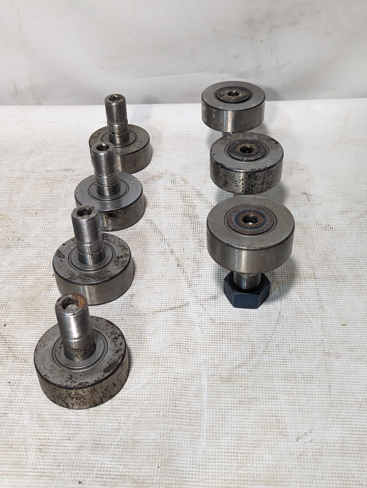 INA NUKR90A cam follower, stud-type track roller, with axial guidance