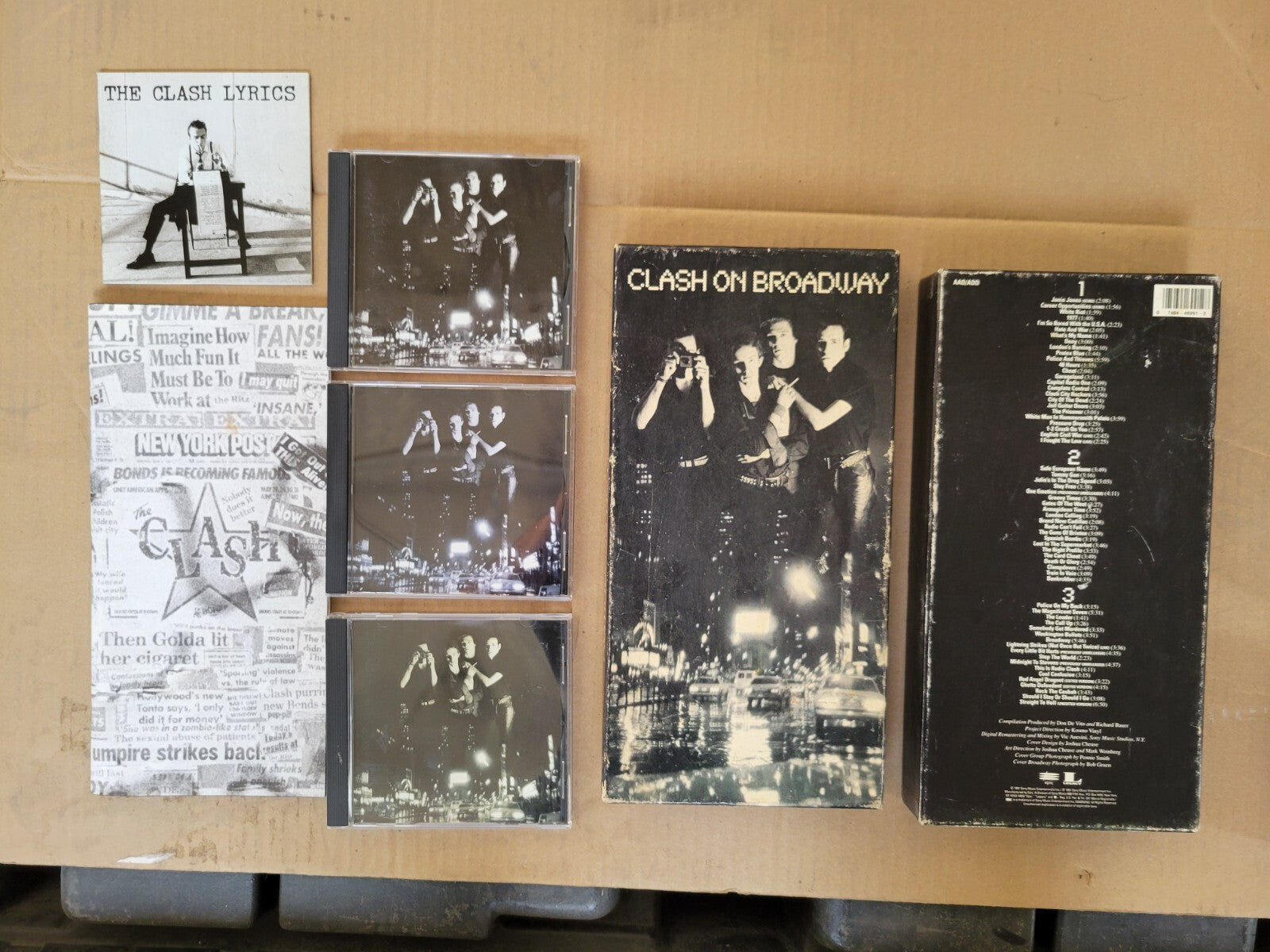 The Clash - Clash On Broadway Box Set, 3 CD’s With Booklets, 1991, Complete Set