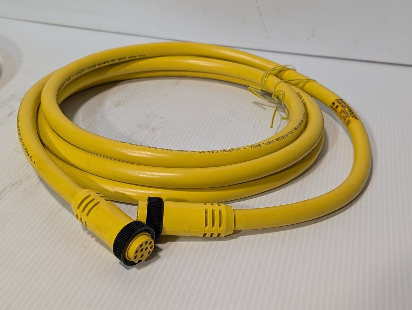(1) Woodhead 331020A01F120 10 Pole M-F Straight C-Size Double-Ended Cordset