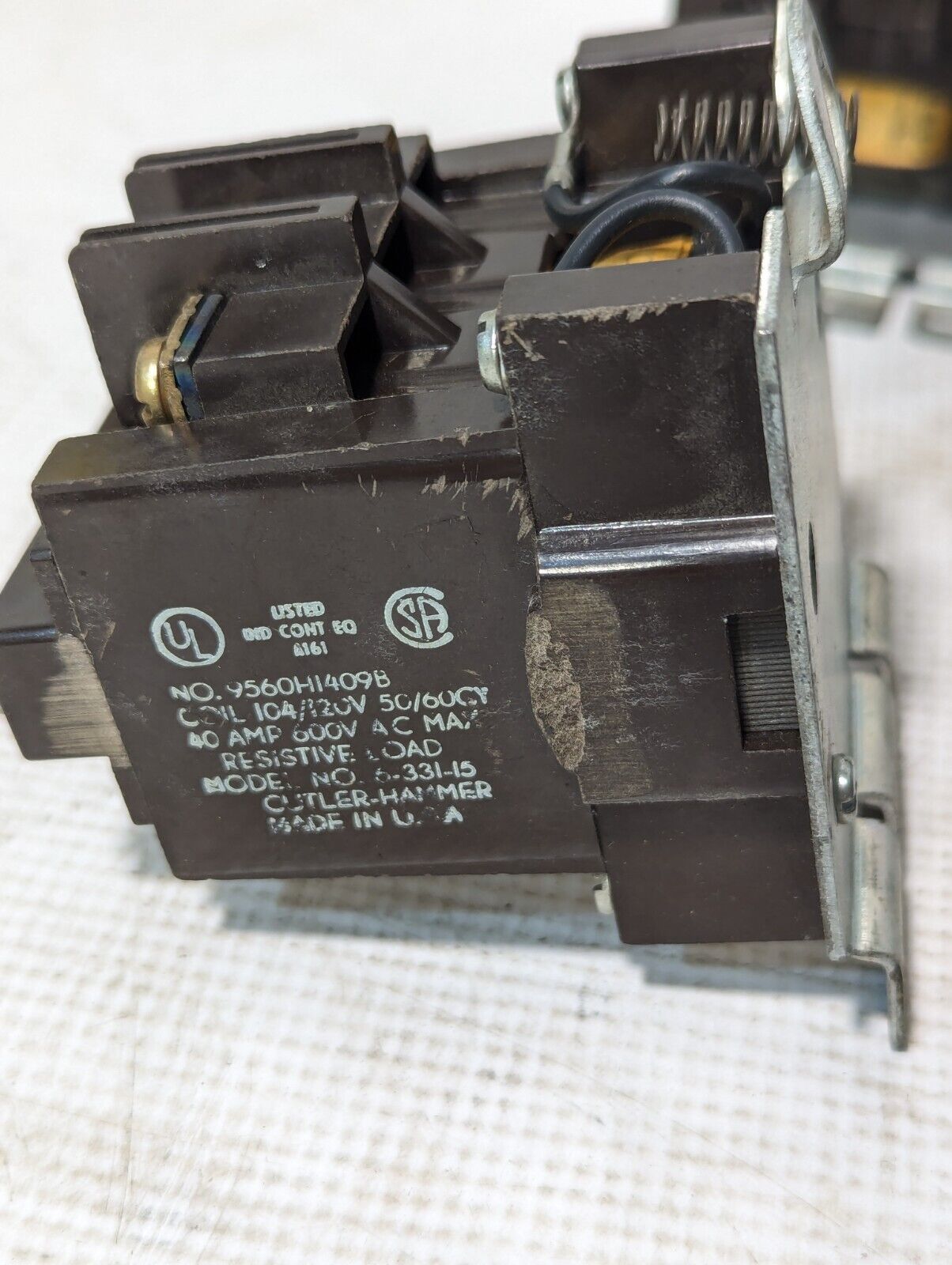Cutler Hammer 9560H1409B Contactor 6-311-15, 40A, 600VAC