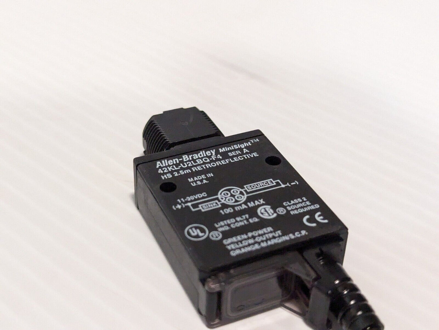NOS Allen-Bradley 42KL-U2LBQ-F4 Series A Minisight Photoelectric Switch Sensor