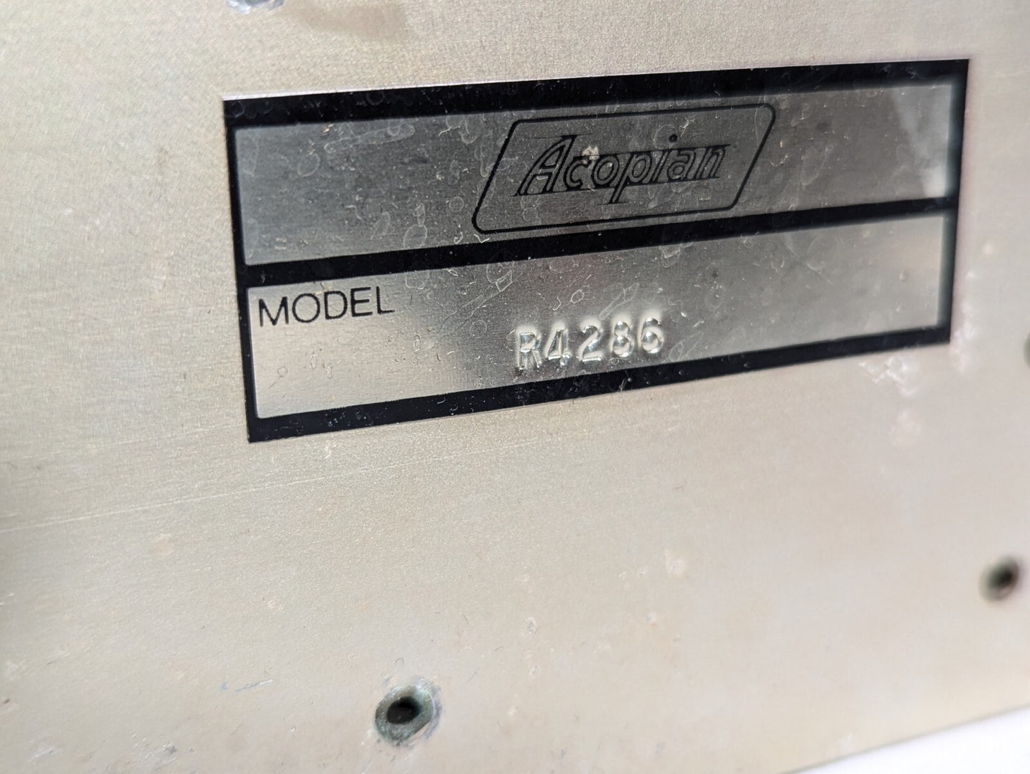Acopian R4286 Rack Mount Regulated DC Power Supply Unit, Possibly Custom
