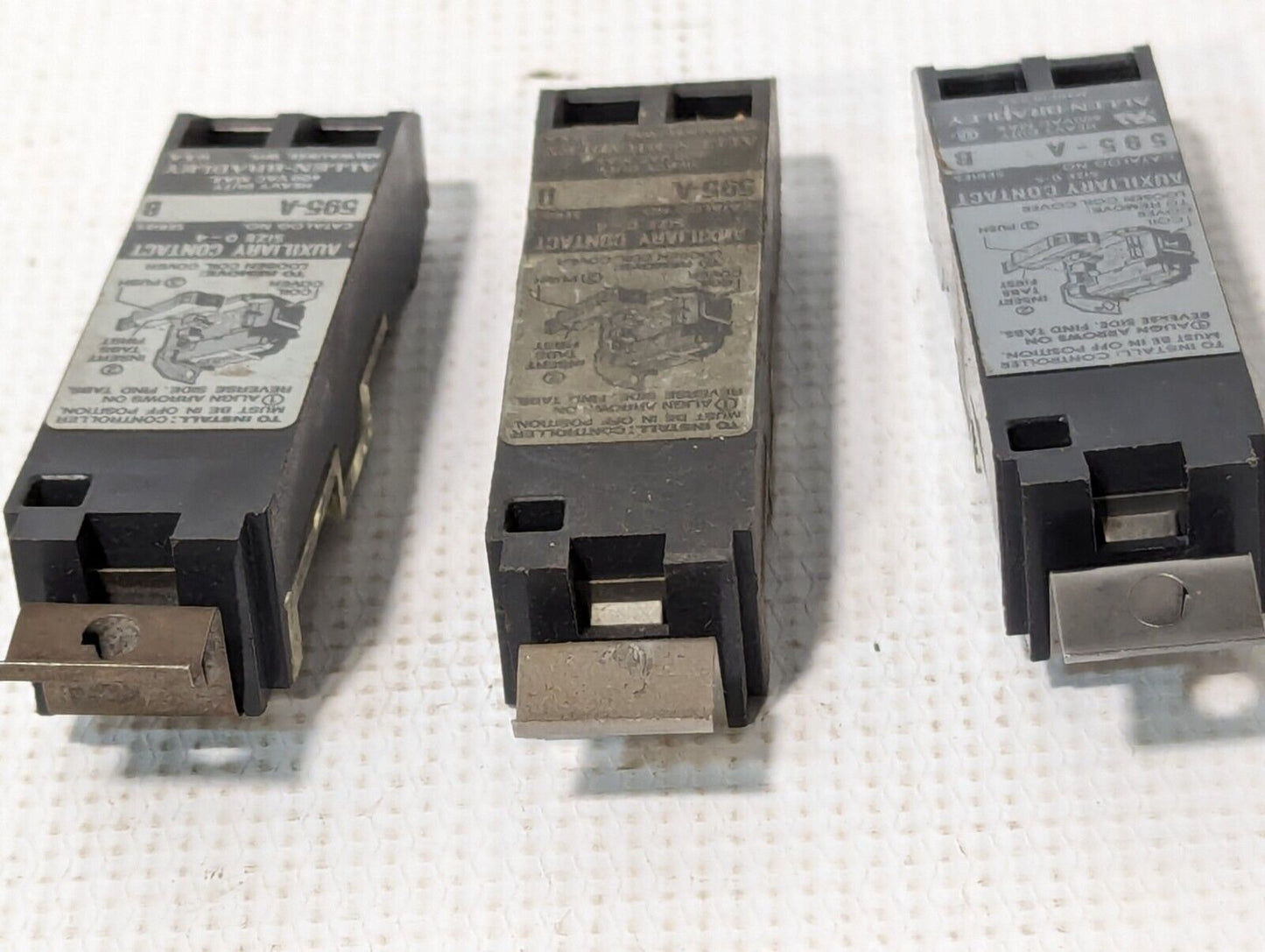 Allen Bradley 595-A Heavy Duty Size 0-4 Auxiliary Contact - Free Shipping