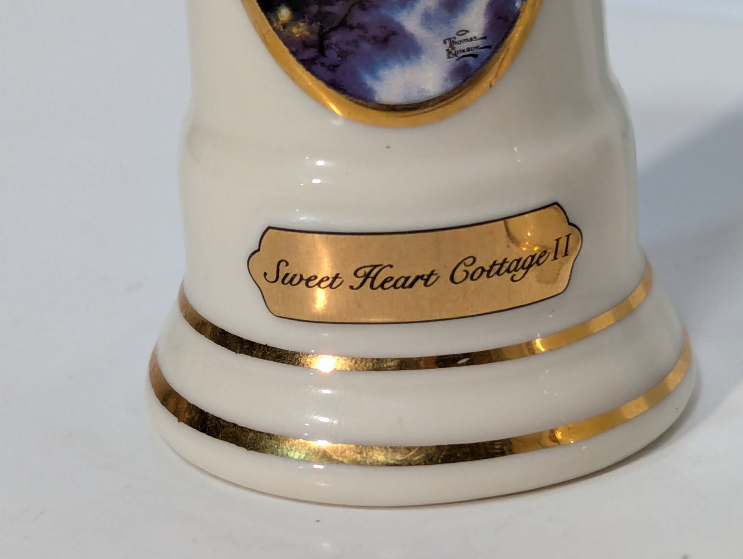Thomas Kinkade Porcelain Salt and Pepper Shakers Sweet Heart, Hidden Cottage II