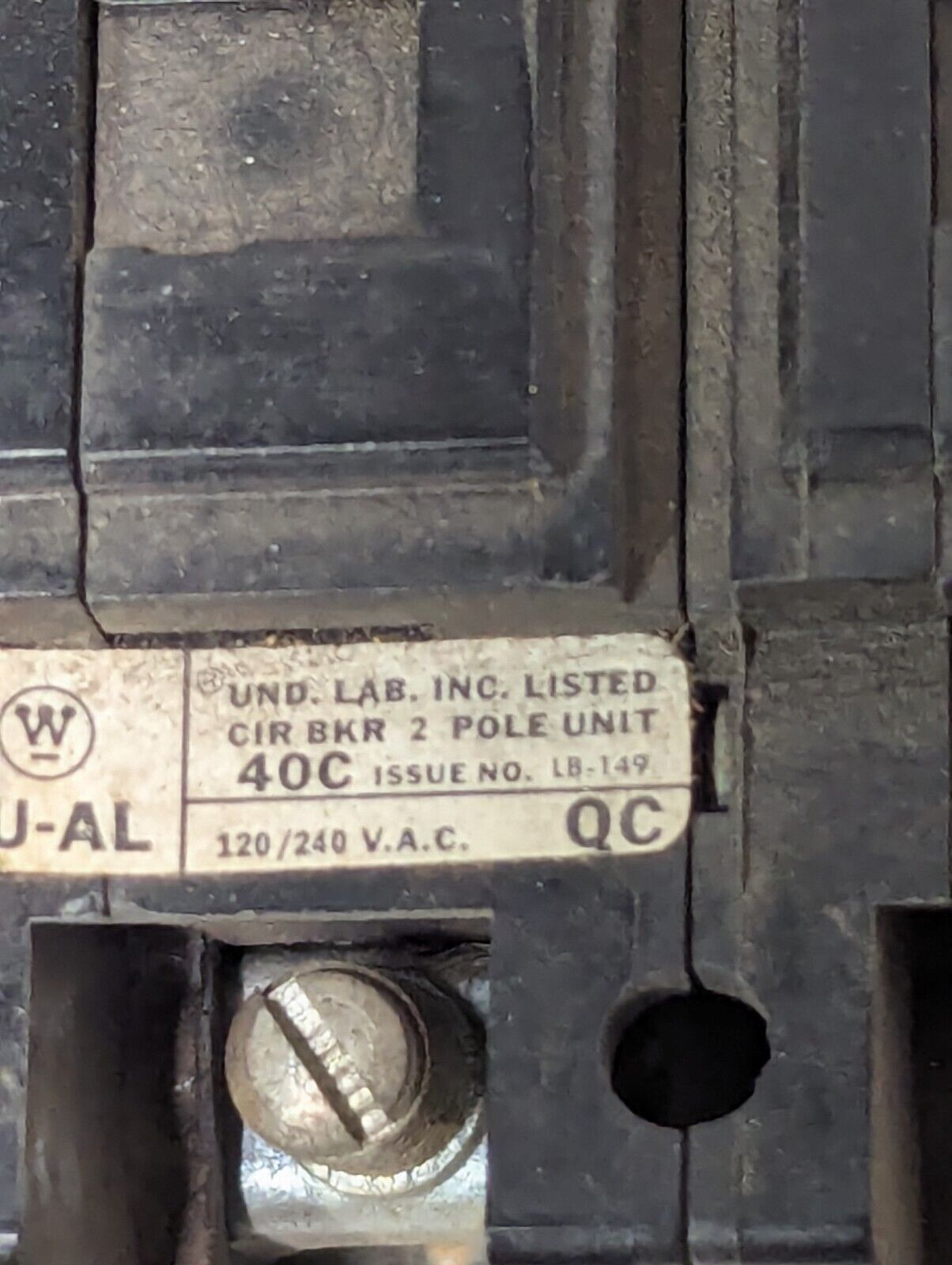 Westinghouse QC2025 Circuit Breaker, 25A, 240VAC, 2-Pole - Free Shipping