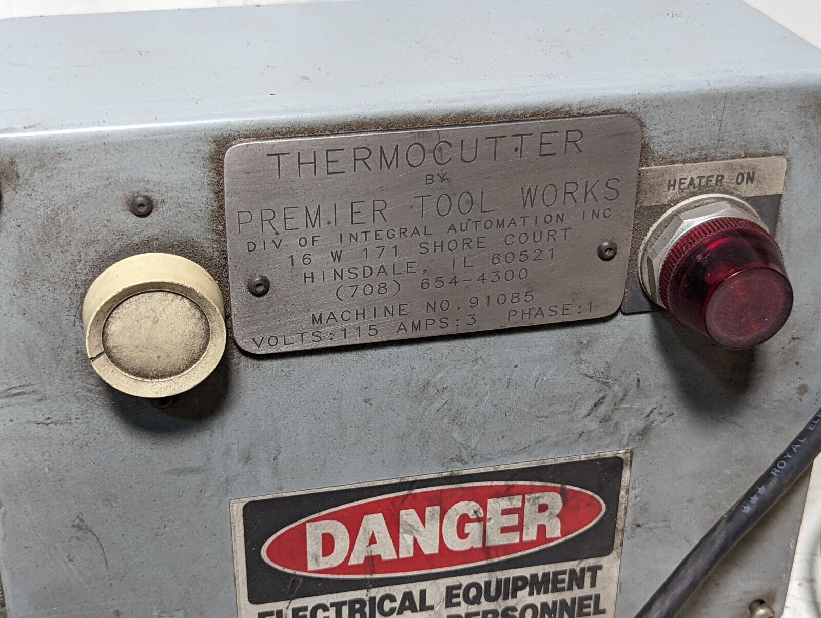 Thermocutter 91085 by Premier Tool Works, 115VAC, 3A, 1 phase