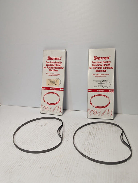 Starrett BM18 Portable Band Saw Blade, 3’ 8-7/8” L, ½” W X 0.02” Thk - 6 Pieces