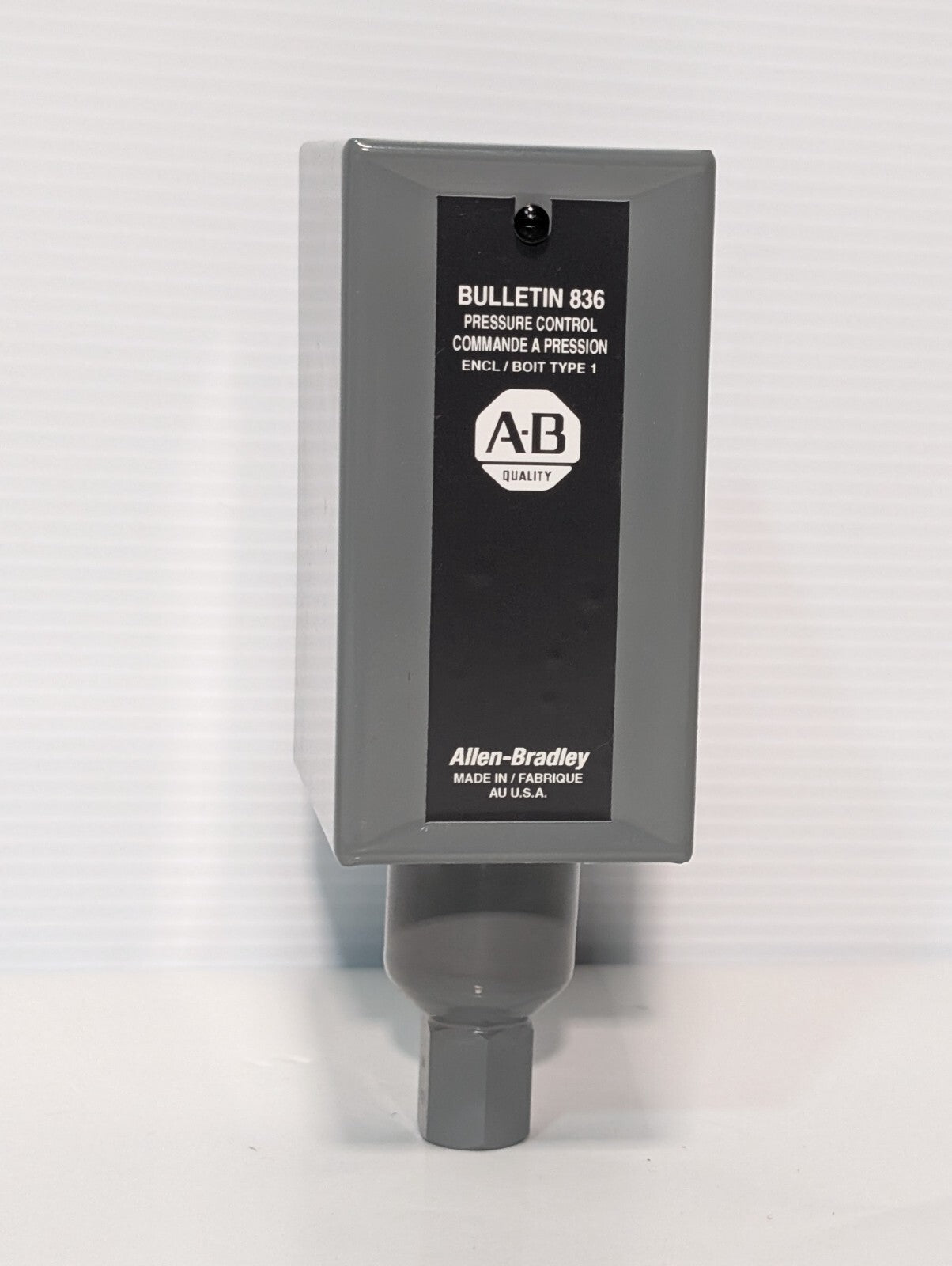 Allen Bradley Bulletin 836 Pressure Control Switch Enclosure Type 1, Made in USA