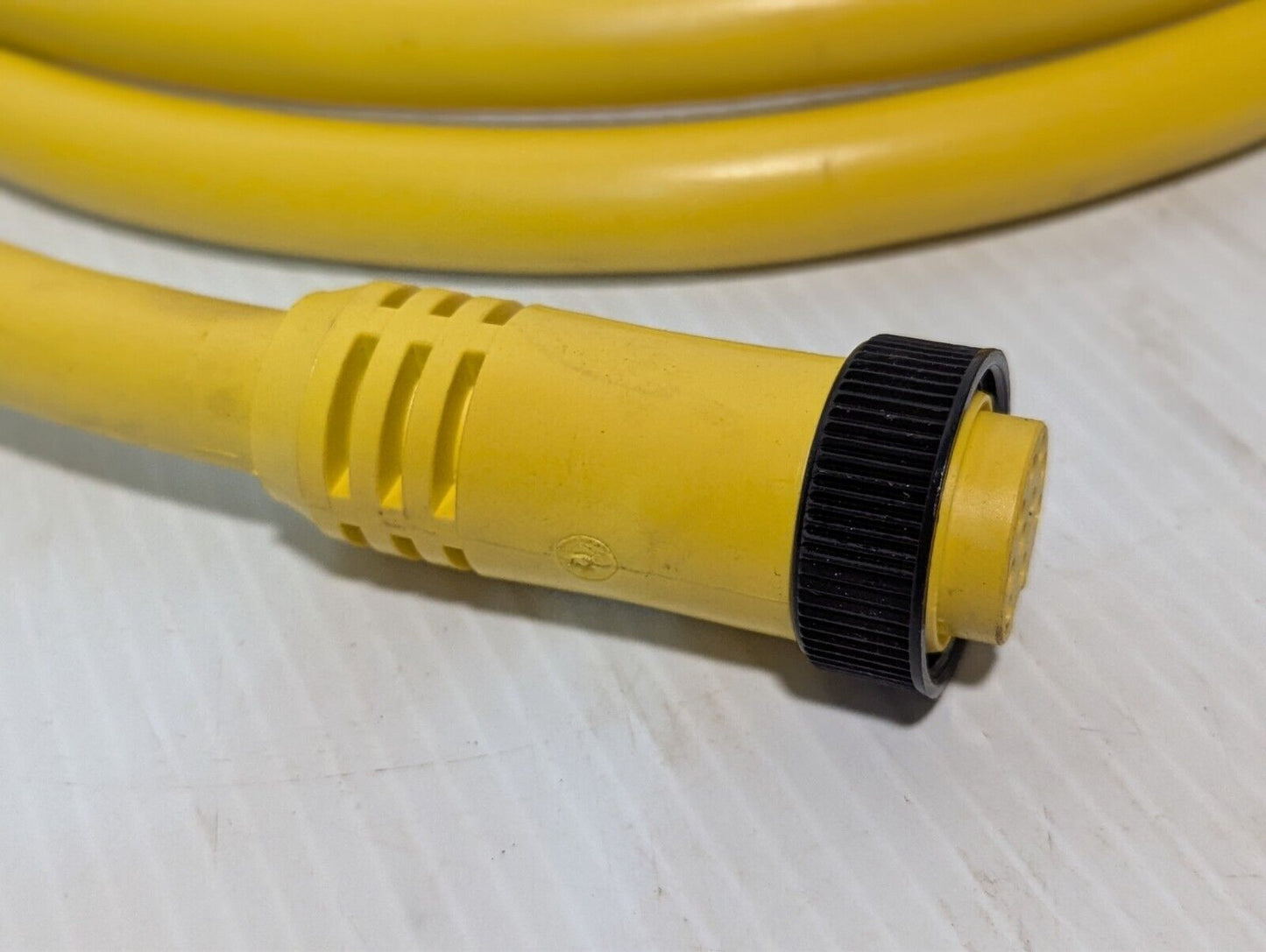 (1) Woodhead 331020A01F120 10 Pole M-F Straight C-Size Double-Ended Cordset