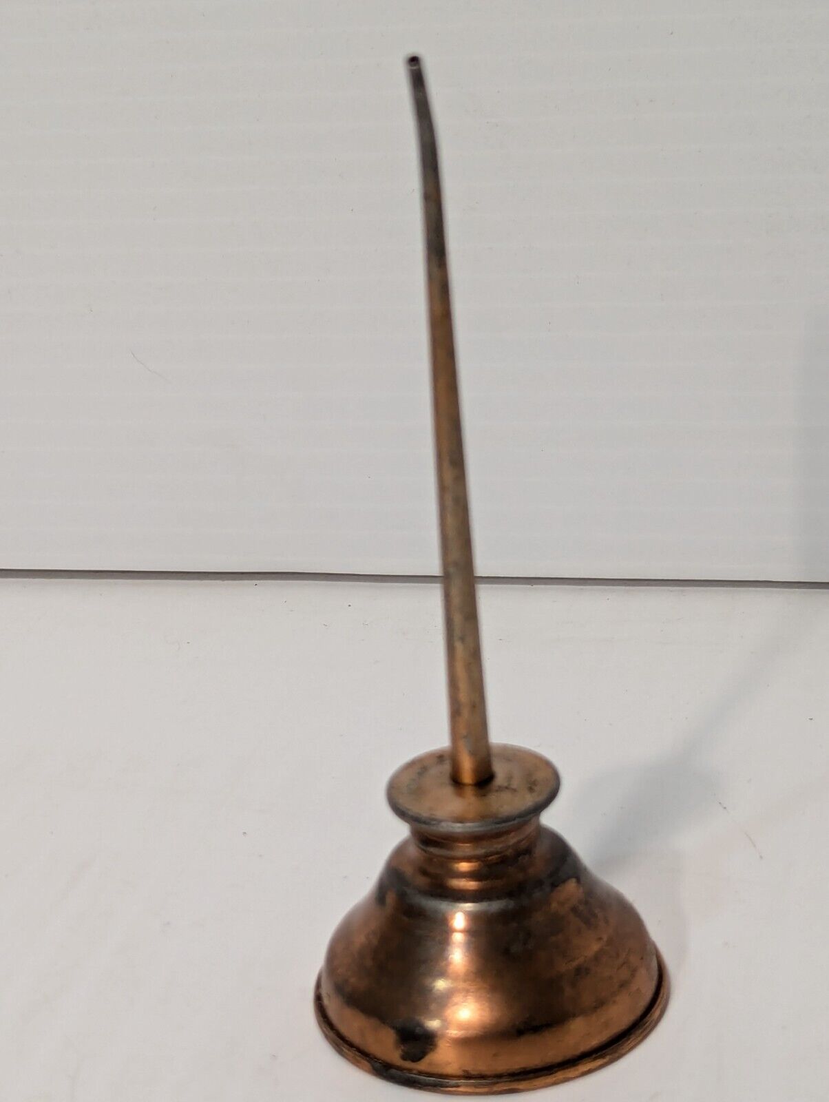 Unique Vintage Oil Can Copper Plate Thumb 5X2 Inches - Free Shipping