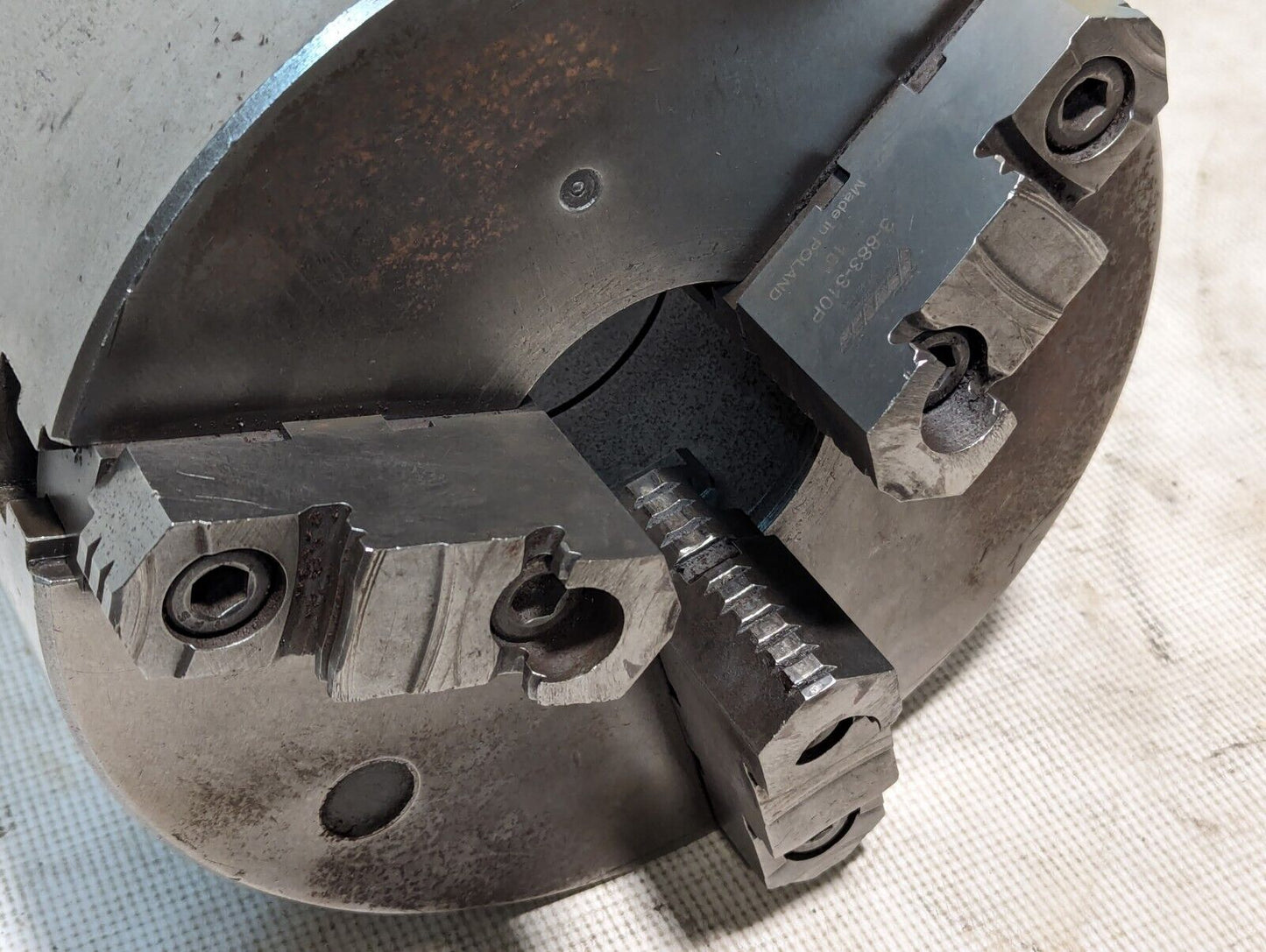 Toolmex 3-883-310P jaws and 10 inch 3-jaw chuck