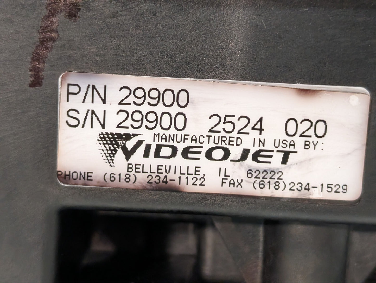 Videojet 29900 Ink System Series 2000, Marsh Unicorn as pictured, 3324-067
