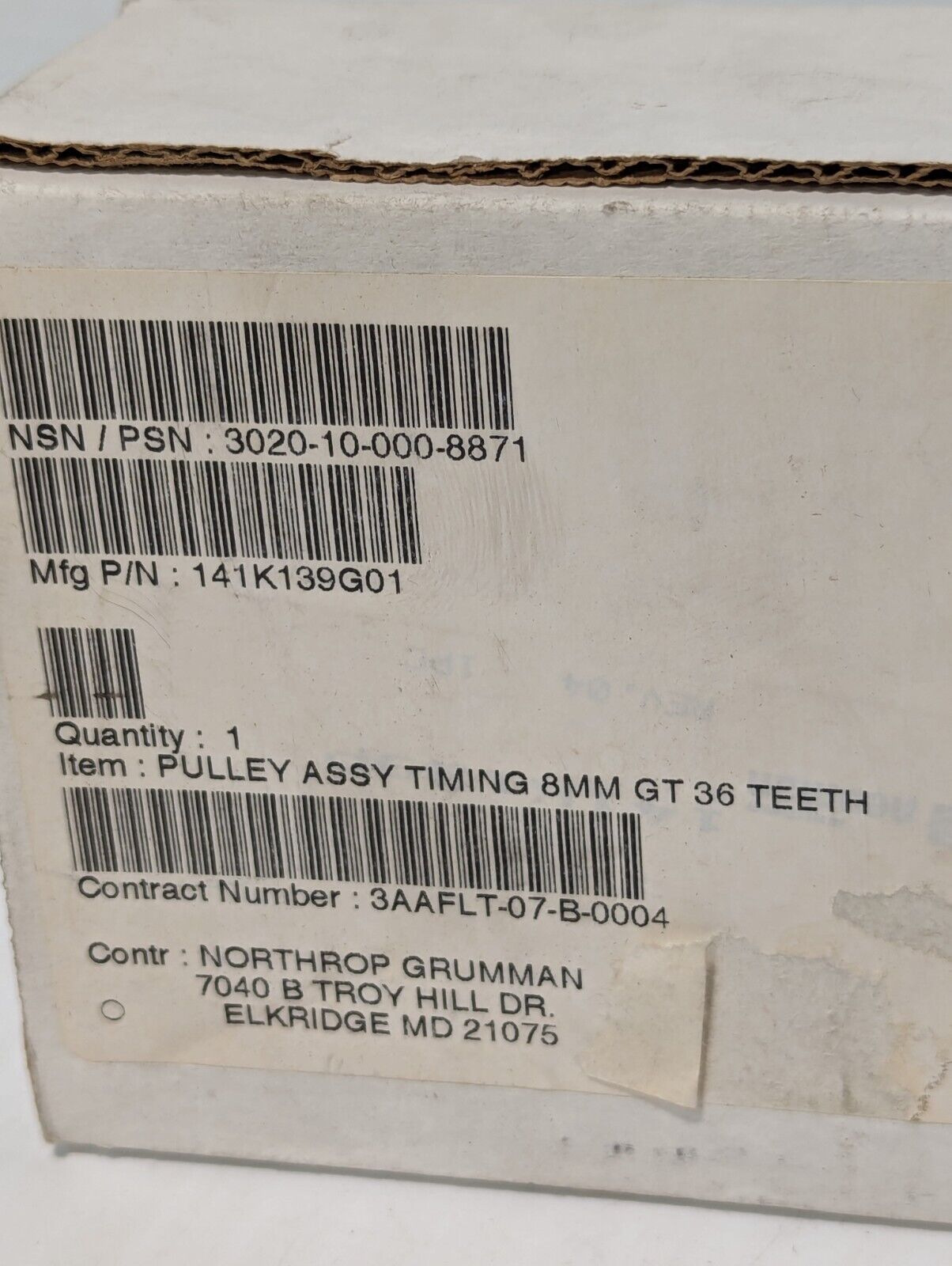 Timing Pulley Assembly 3020-10-000-8871 141K139G01, 8mm 36 Teeth - Free Shipping