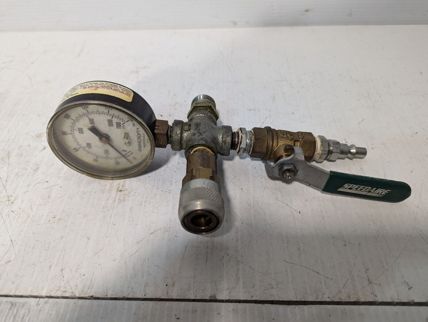 Speed Aire, Air Regulator, Brass Socket w/Ashcroft 0-160PSI gage - Free Shipping