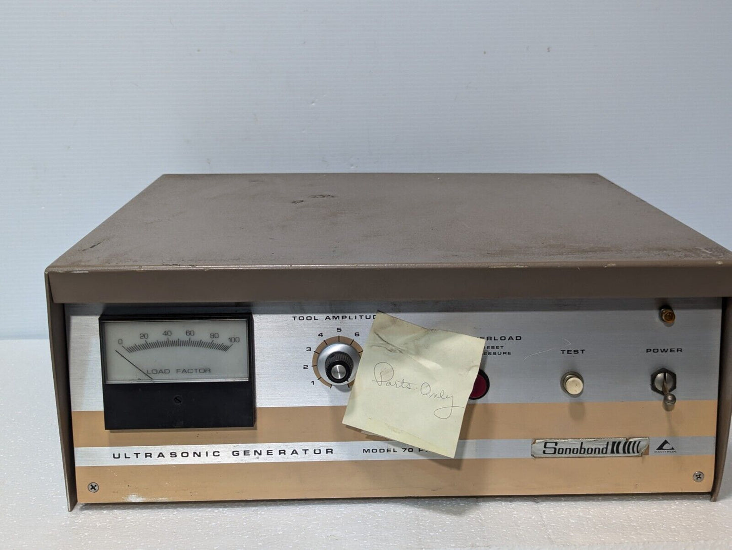 Sonobond Ultrasonic Generator Model 70 PE PARTS ONLY- Free Shipping