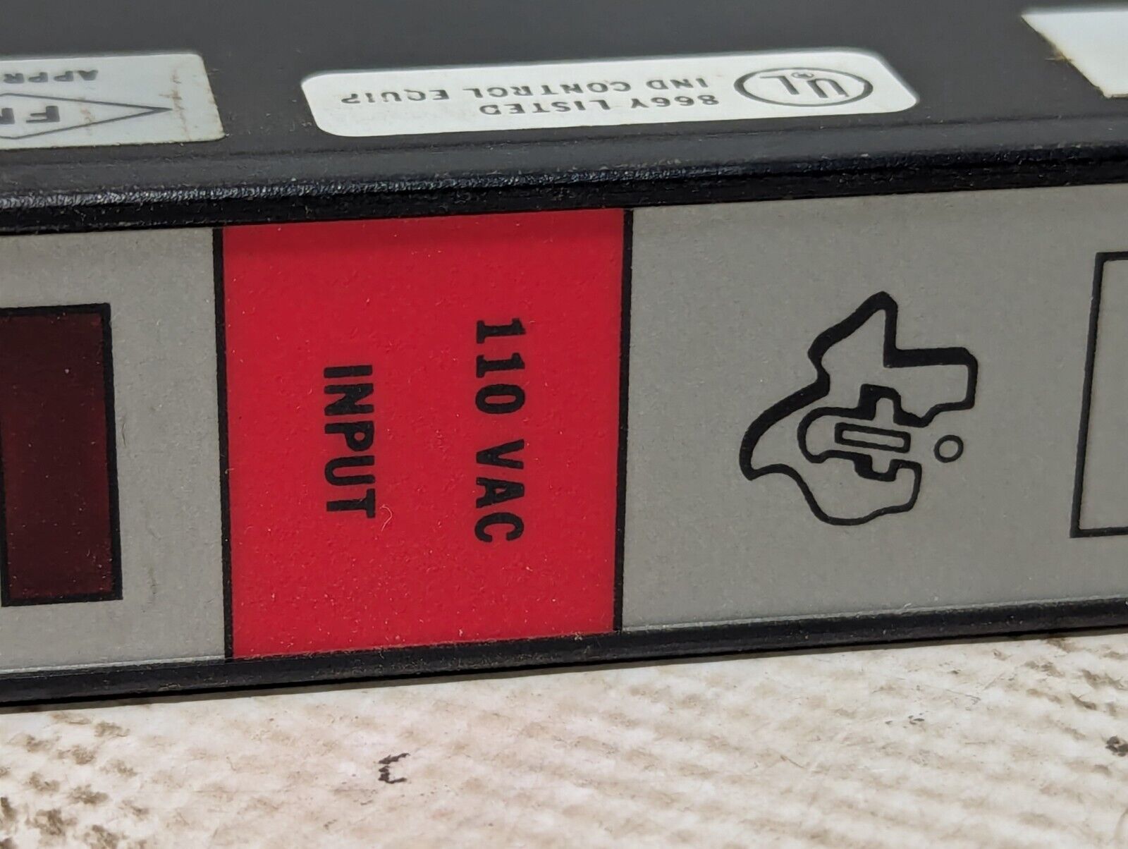 Texas Instruments Model 500-5001 Input Module, 110 VAC